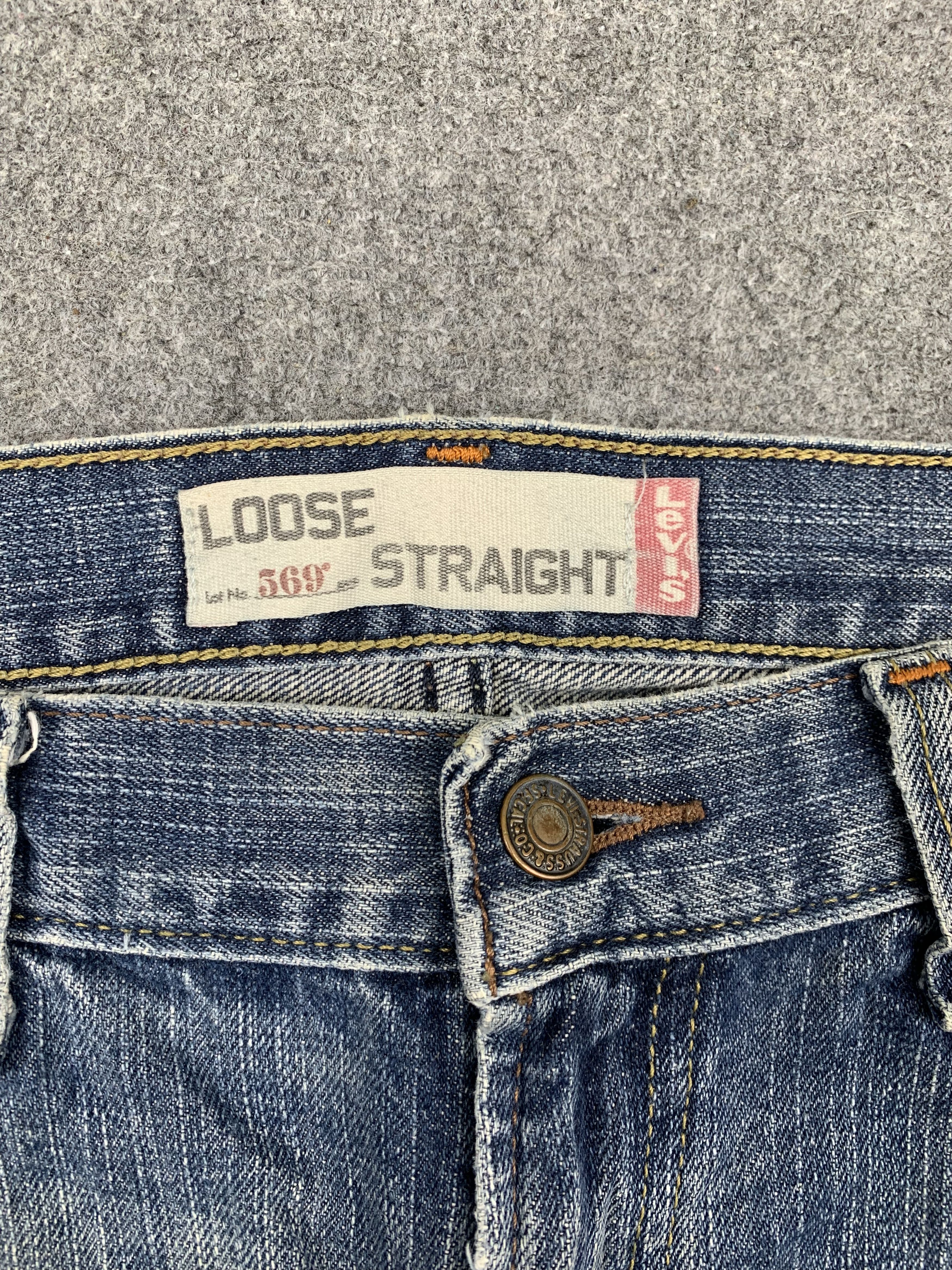 Levi's Vintage Levis 569 Faded Blue Jeans DP1719 Size US 36 / EU 52 - 9 Thumbnail