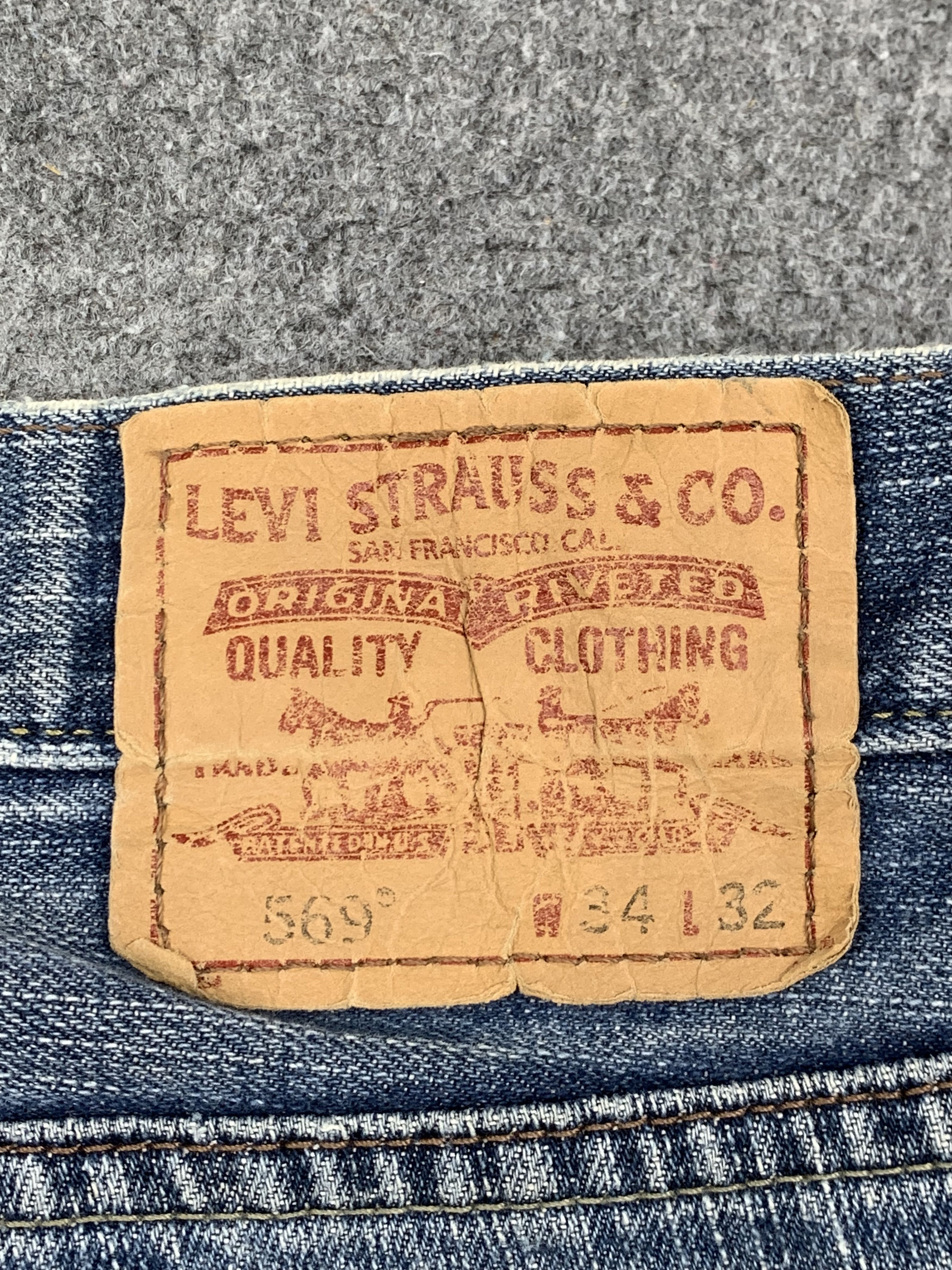 Levi's Vintage Levis 569 Faded Blue Jeans DP1719 Size US 36 / EU 52 - 5 Thumbnail