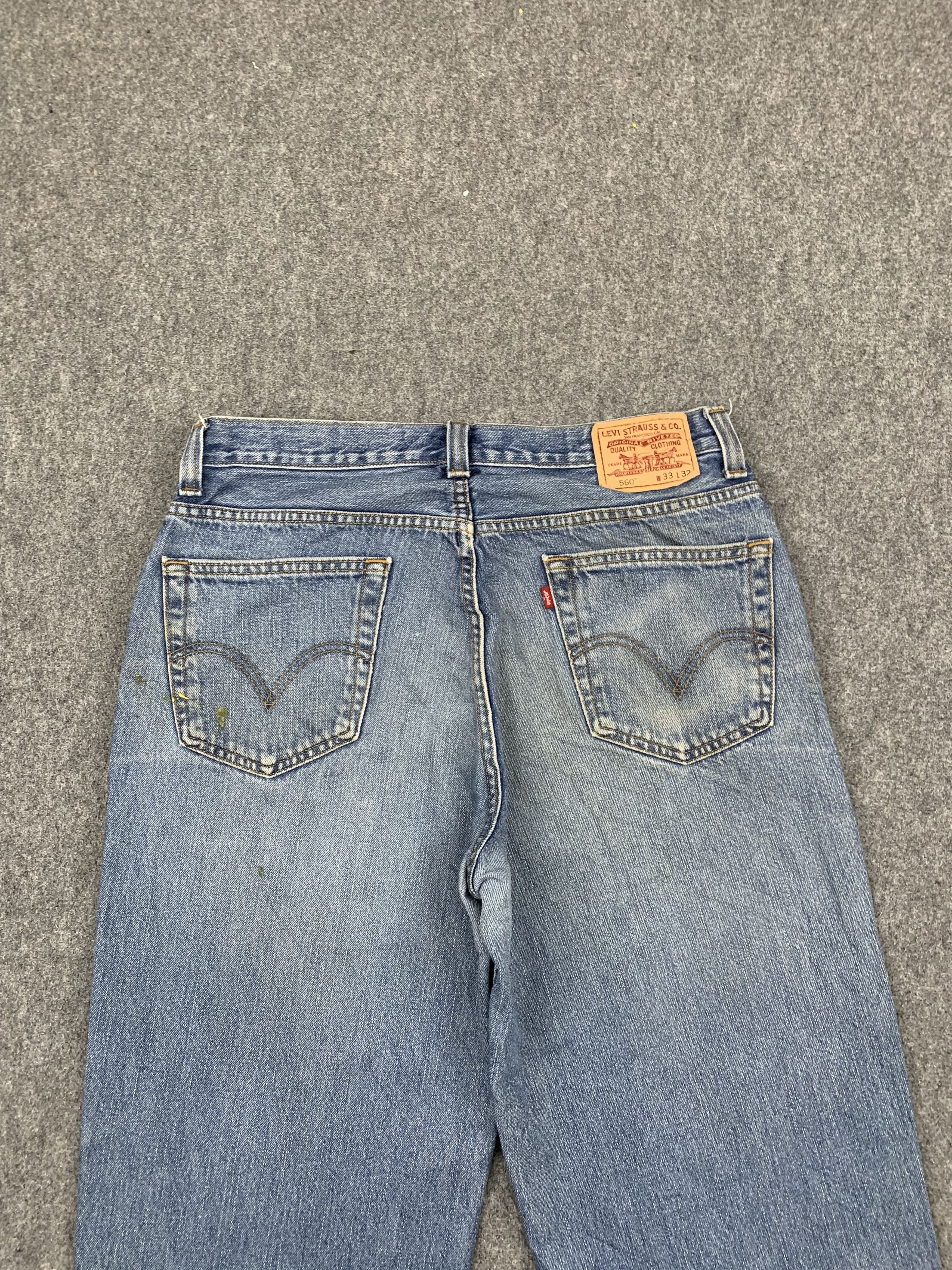 Levi's Vintage Levis 560 Faded Blue Jeans DP1722 Size US 34 / EU 50 - 4 Thumbnail