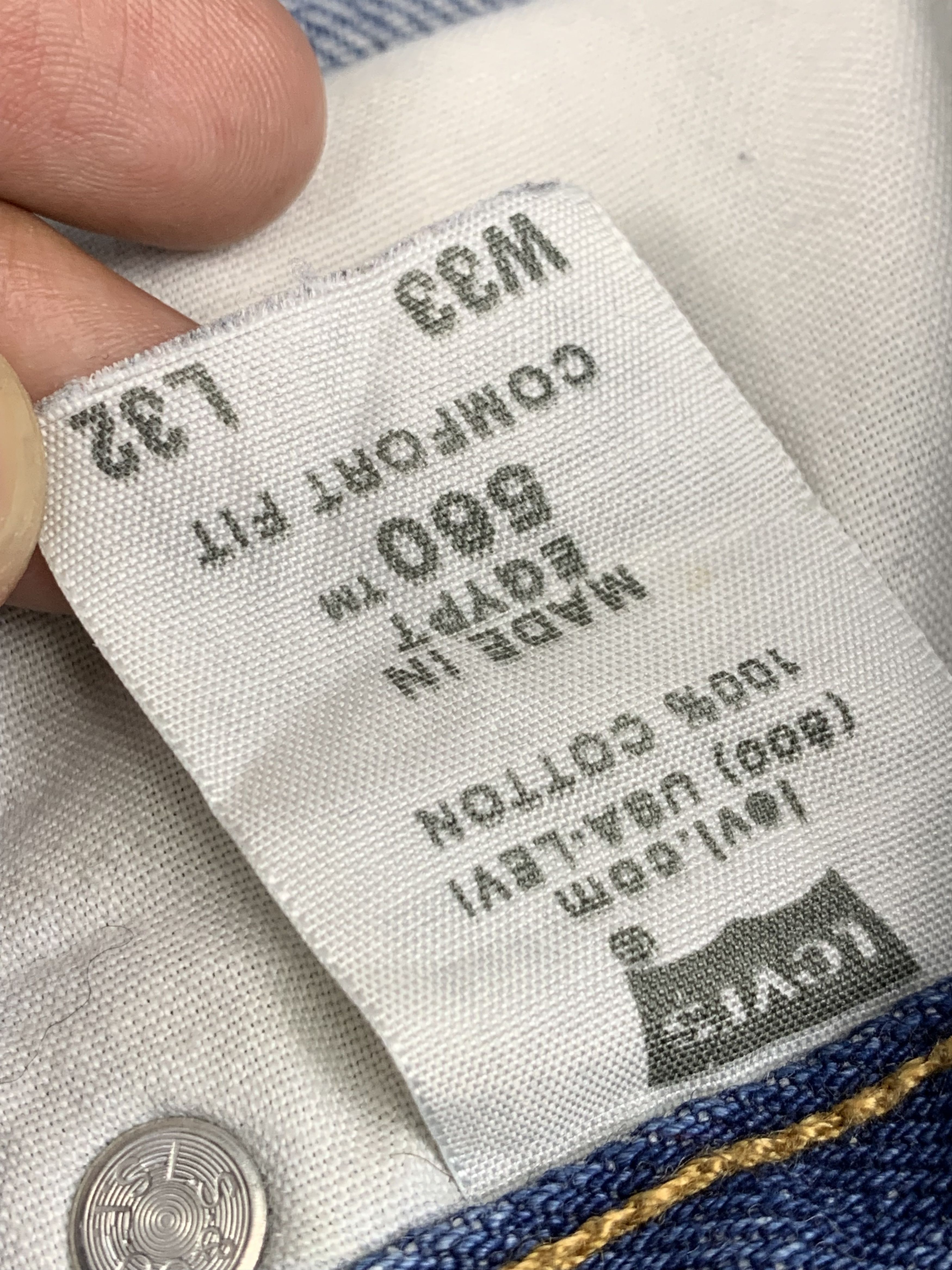Levi's Vintage Levis 560 Faded Blue Jeans DP1722 Size US 34 / EU 50 - 7 Thumbnail