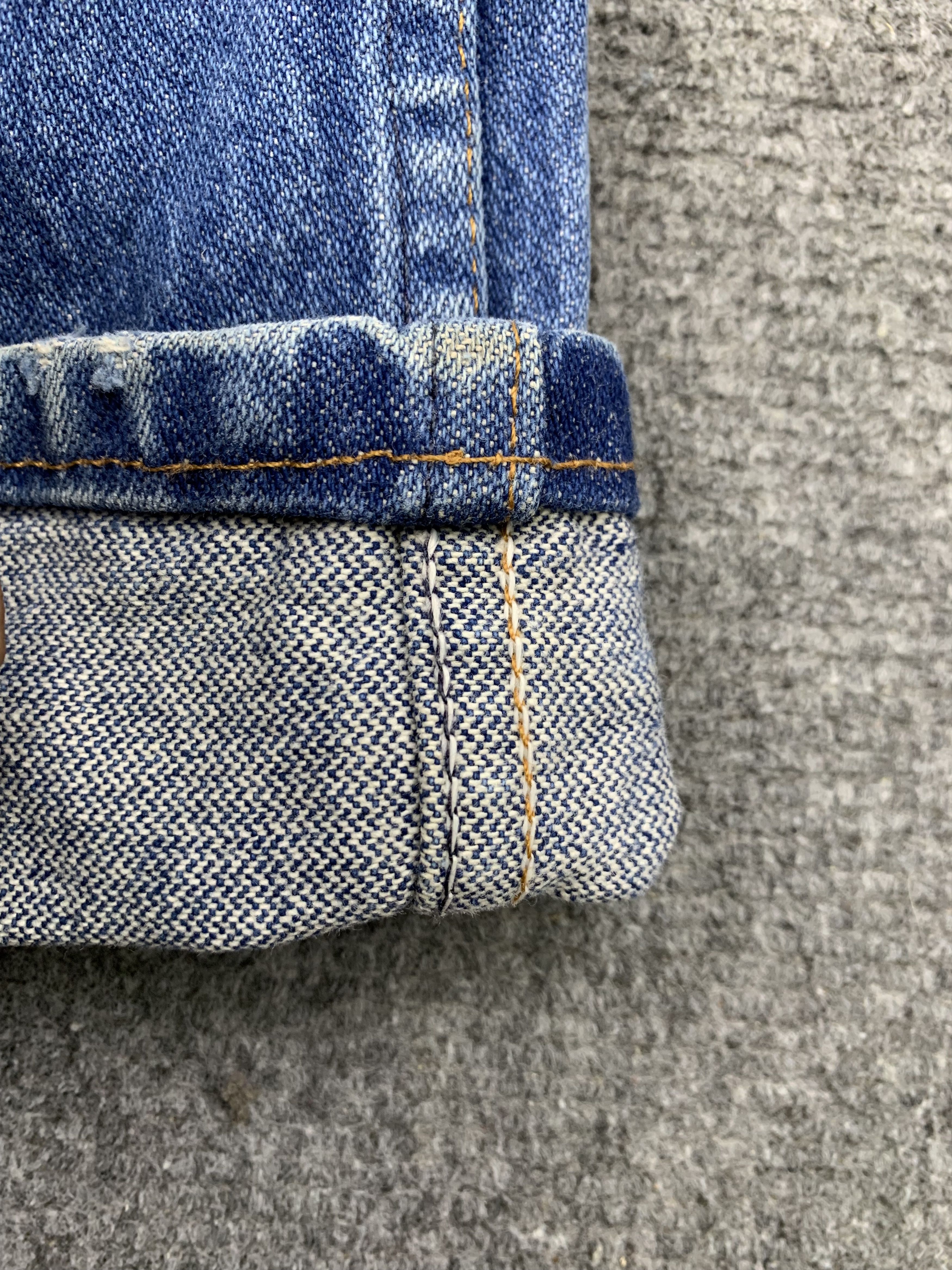Vintage × Wrangler 90s Vintage Wrangler Faded Blue Jeans DP1725 Size US 34 / EU 50 - 7 Thumbnail