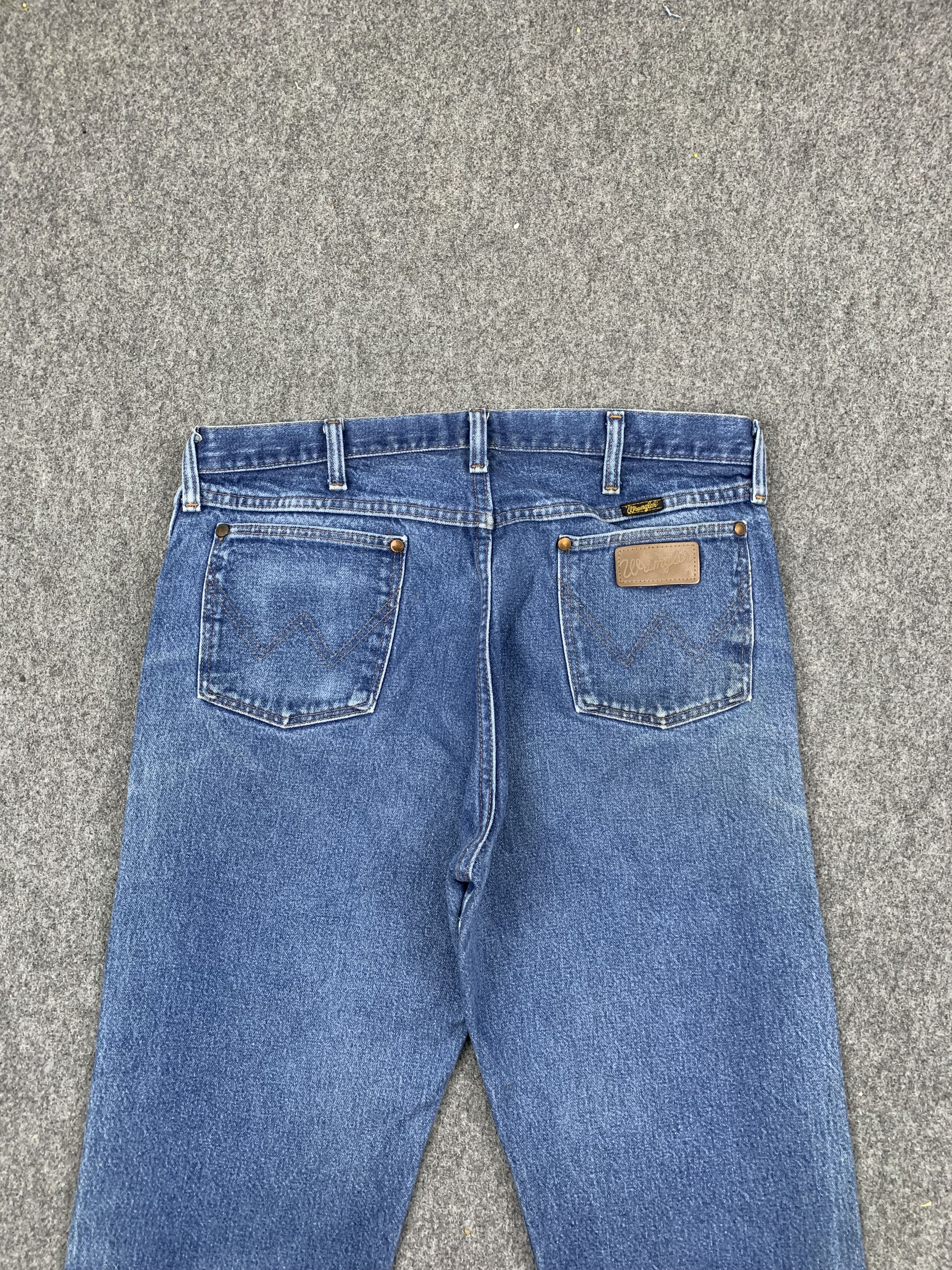 Vintage × Wrangler 90s Vintage Wrangler Faded Blue Jeans DP1725 Size US 34 / EU 50 - 4 Thumbnail