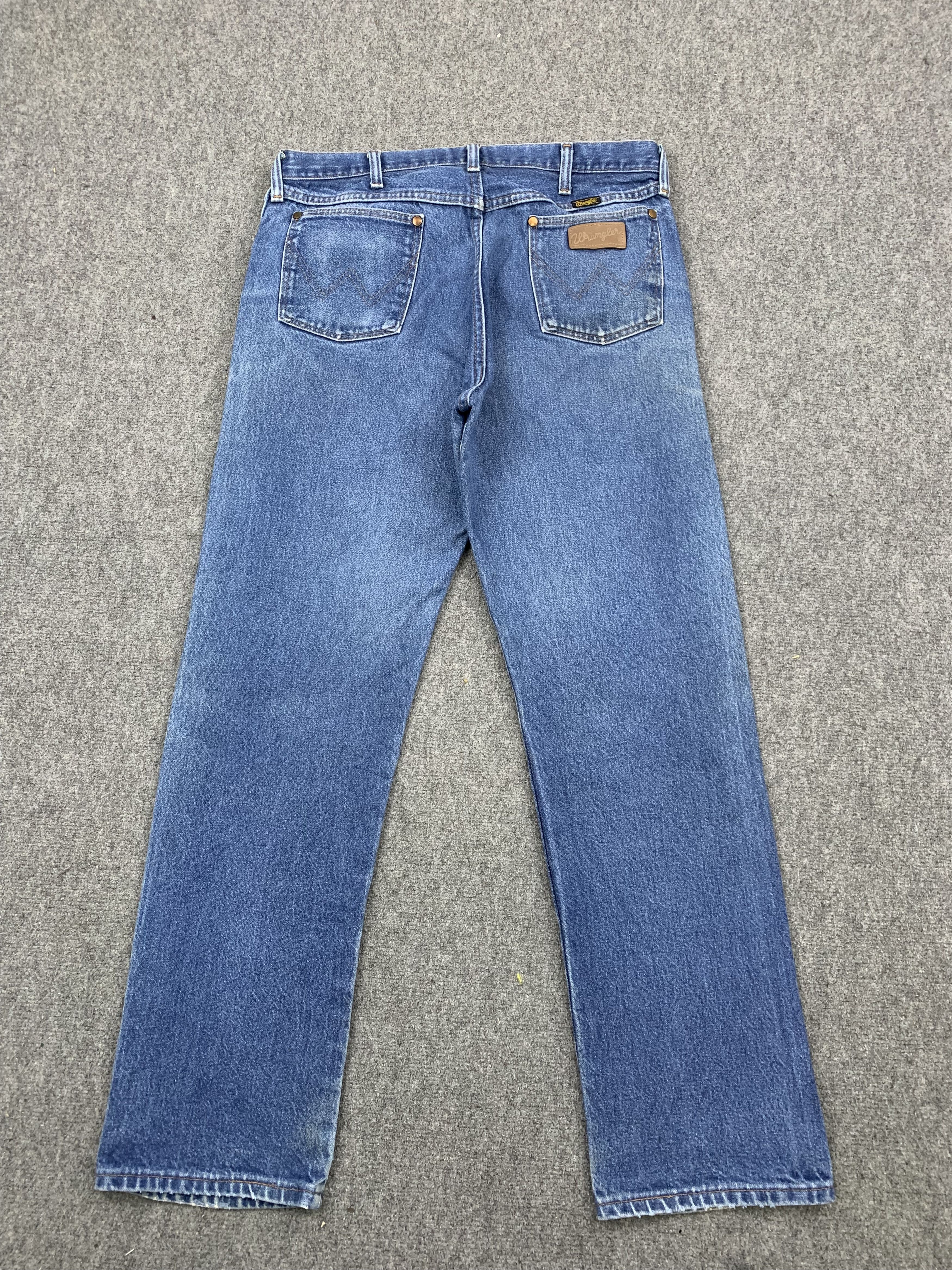 Vintage × Wrangler 90s Vintage Wrangler Faded Blue Jeans DP1725 Size US 34 / EU 50 - 3 Thumbnail
