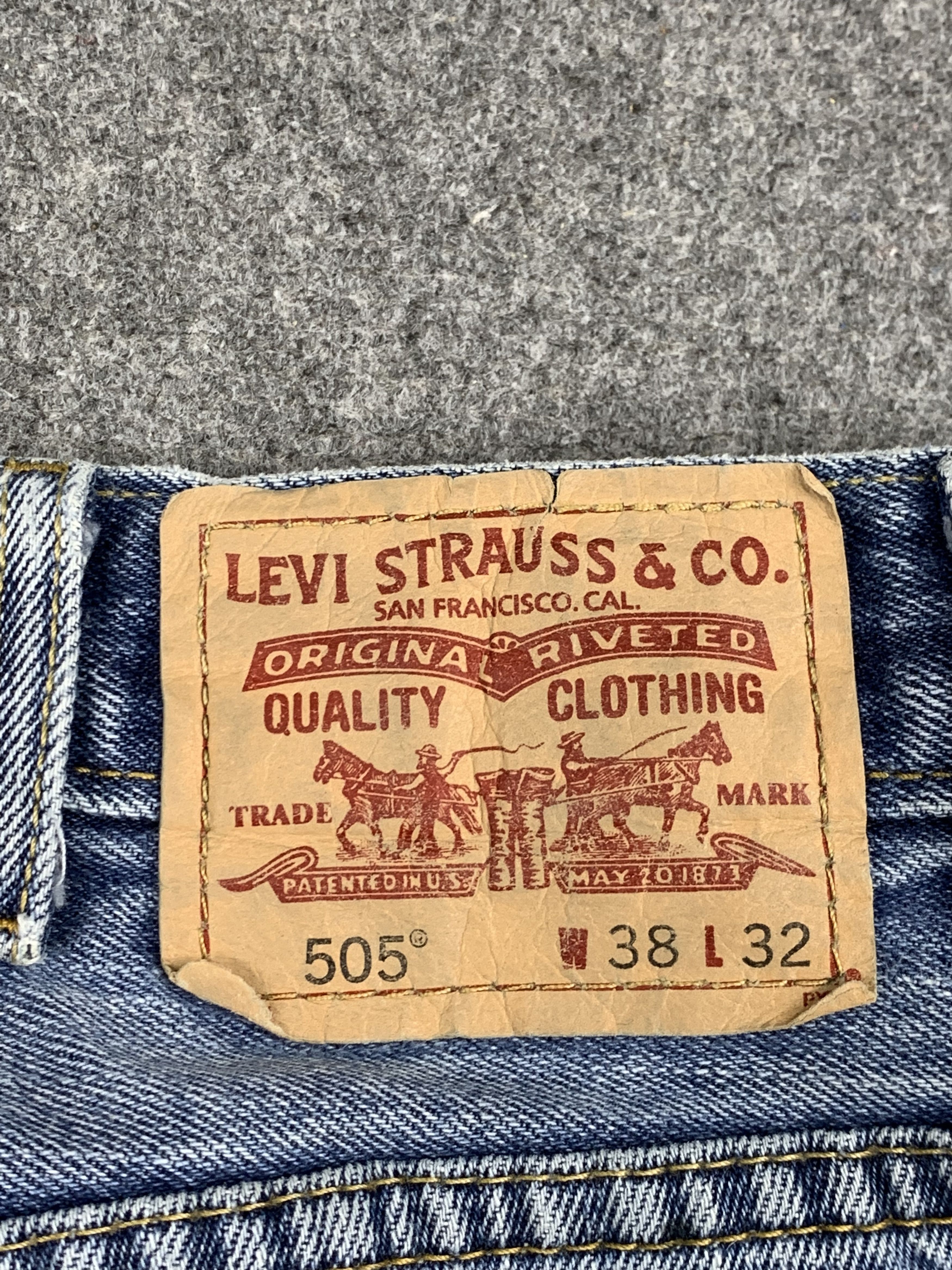 Levi's Vintage Levis 505 Light Blue Jeans DP1728 Size US 36 / EU 52 - 5 Thumbnail