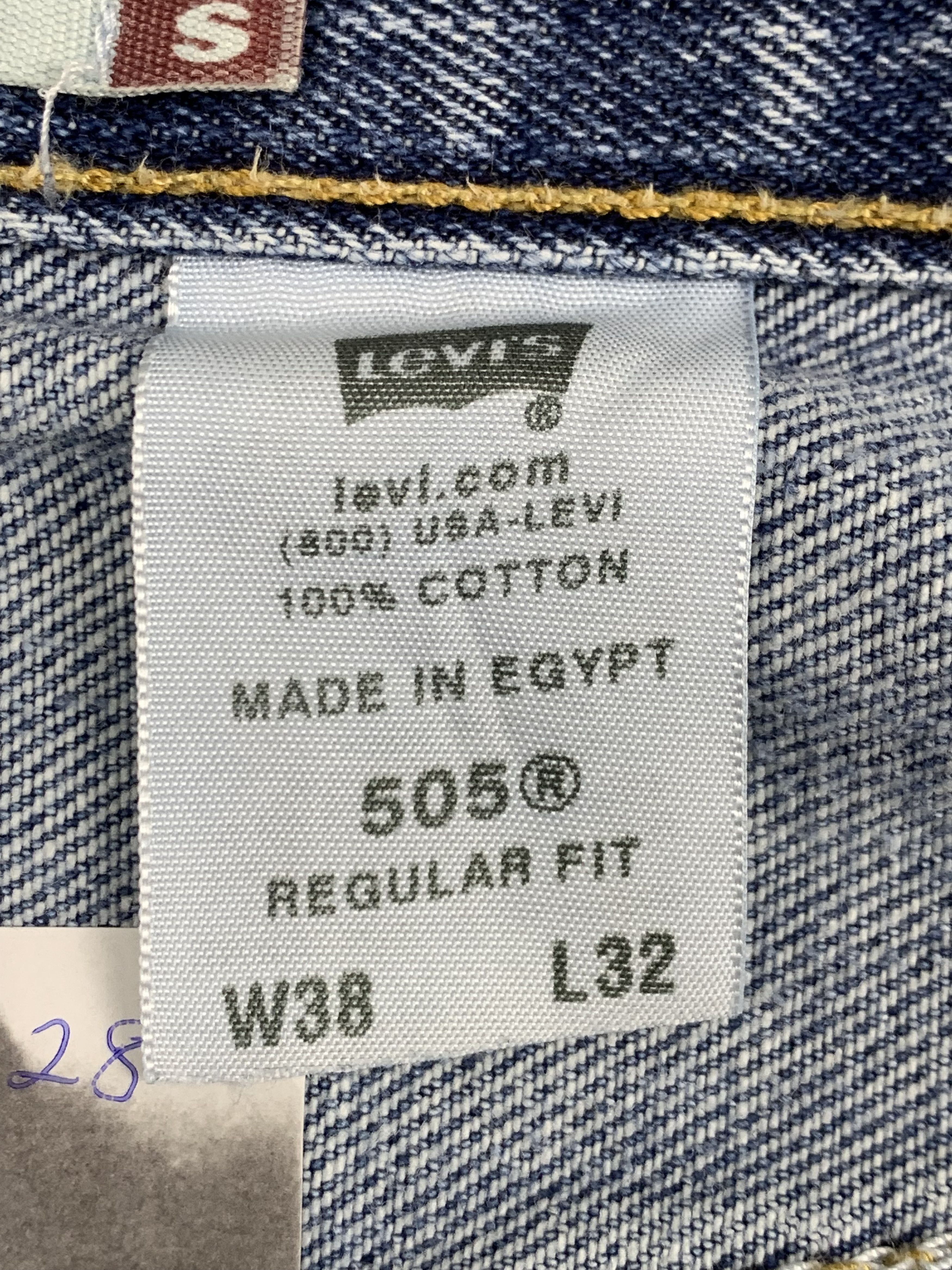 Levi's Vintage Levis 505 Light Blue Jeans DP1728 Size US 36 / EU 52 - 7 Thumbnail