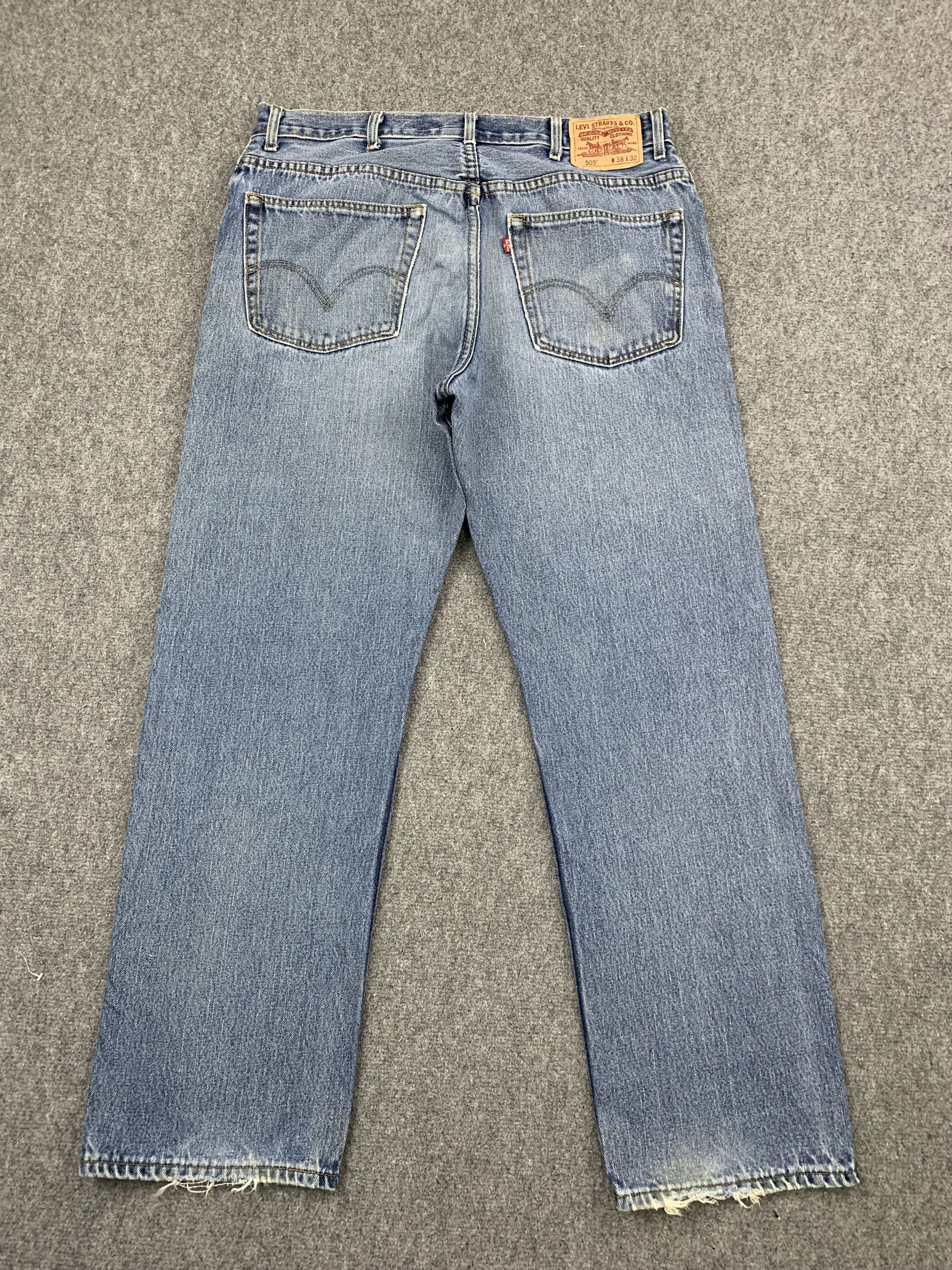 Levi's Vintage Levis 505 Light Blue Jeans DP1728 Size US 36 / EU 52 - 3 Thumbnail