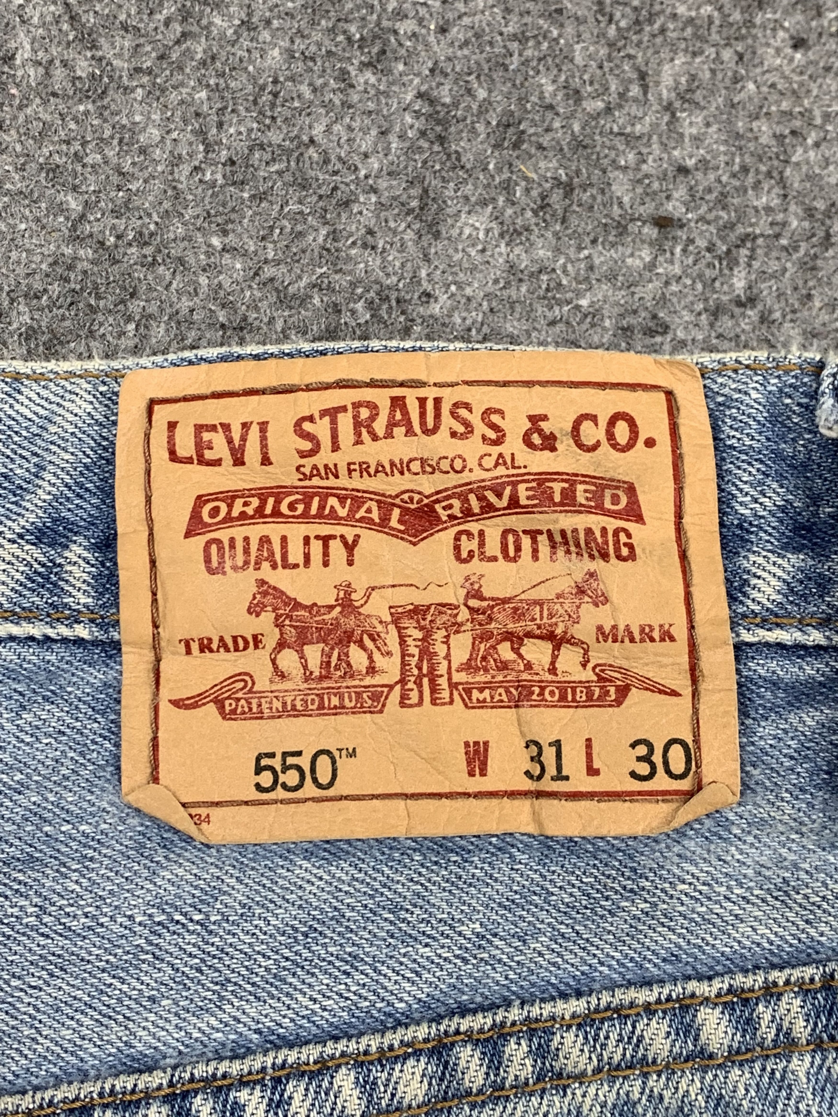 Levi's Light Wash Vintage Levis 550 Jeans DP1731 Size US 31 - 5 Thumbnail