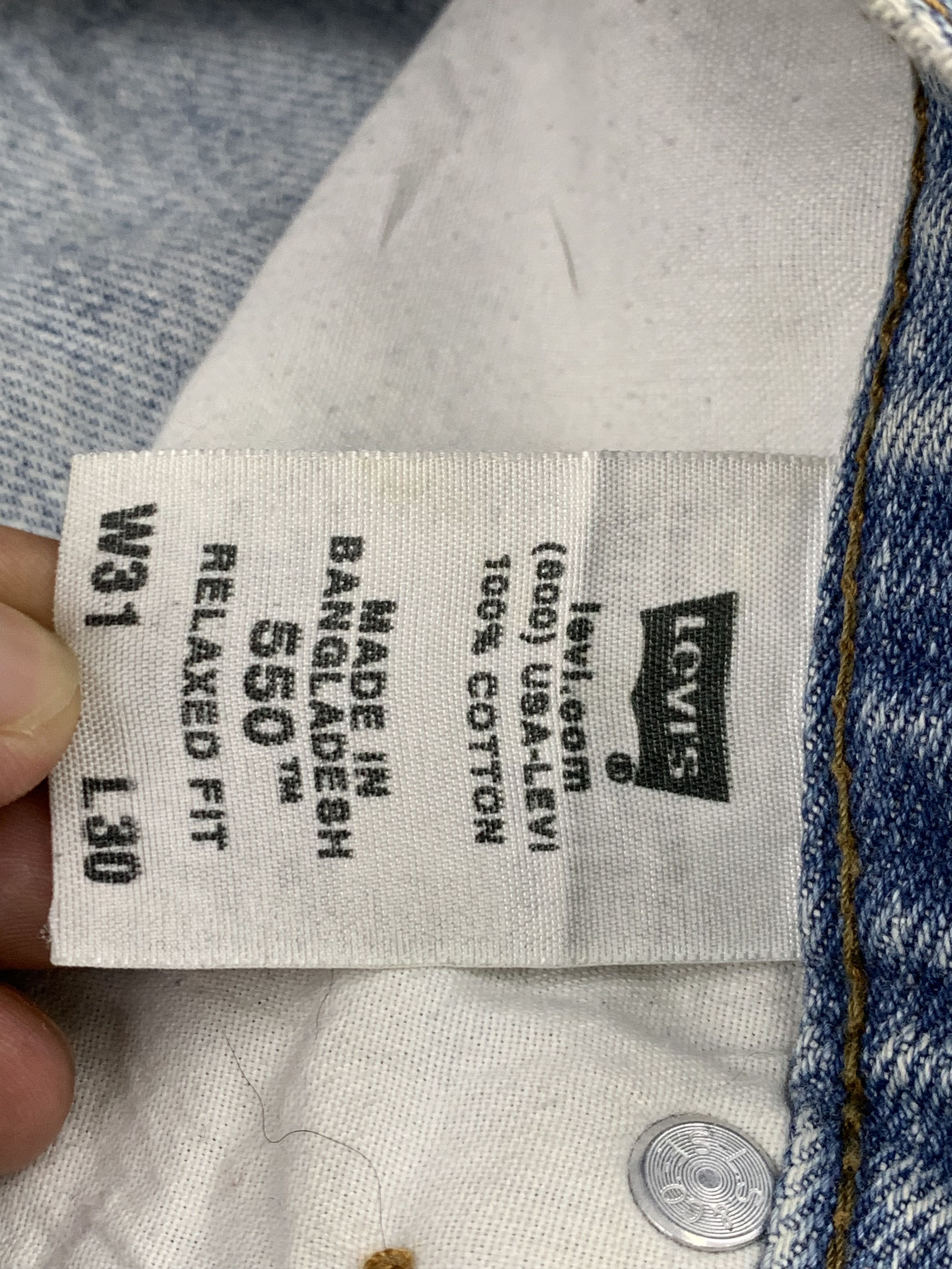 Levi's Light Wash Vintage Levis 550 Jeans DP1731 Size US 31 - 7 Thumbnail