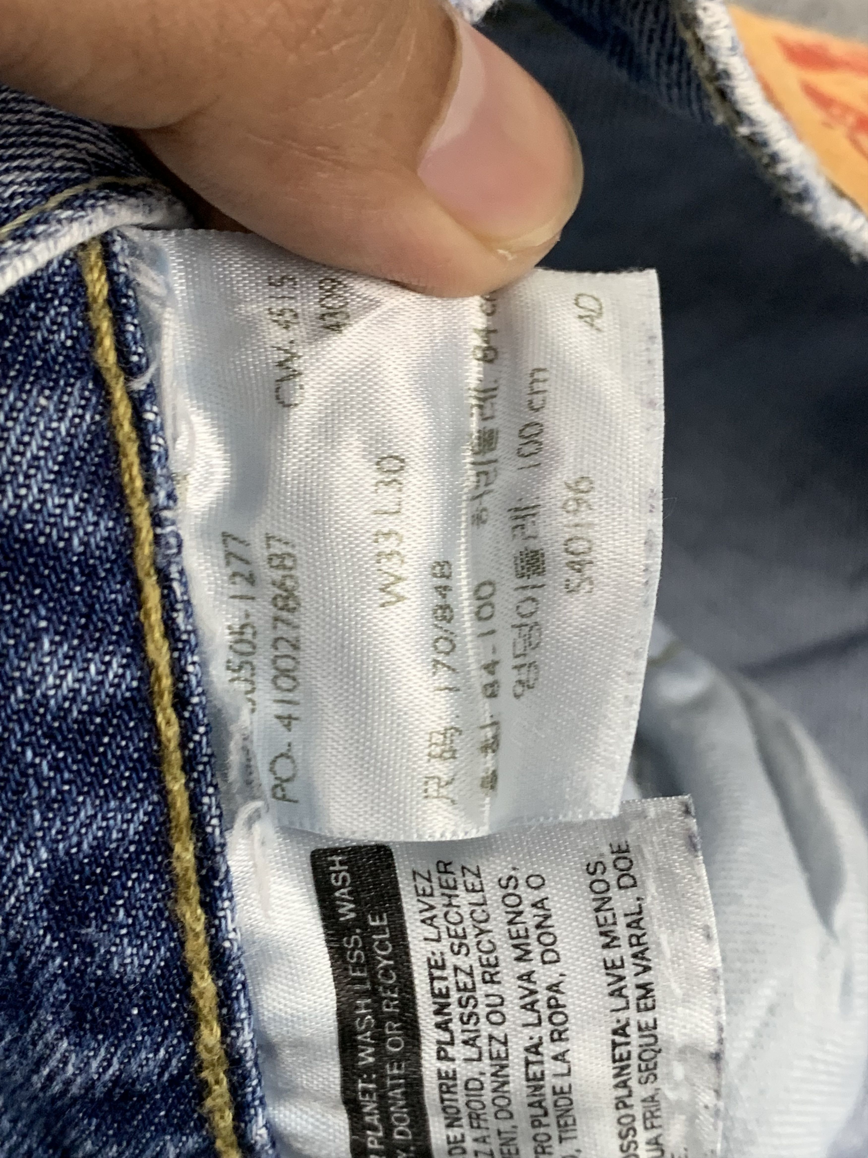 Levi's Vintage Levis 505 Light Wash Jeans DP1732 Size US 33 - 8 Thumbnail