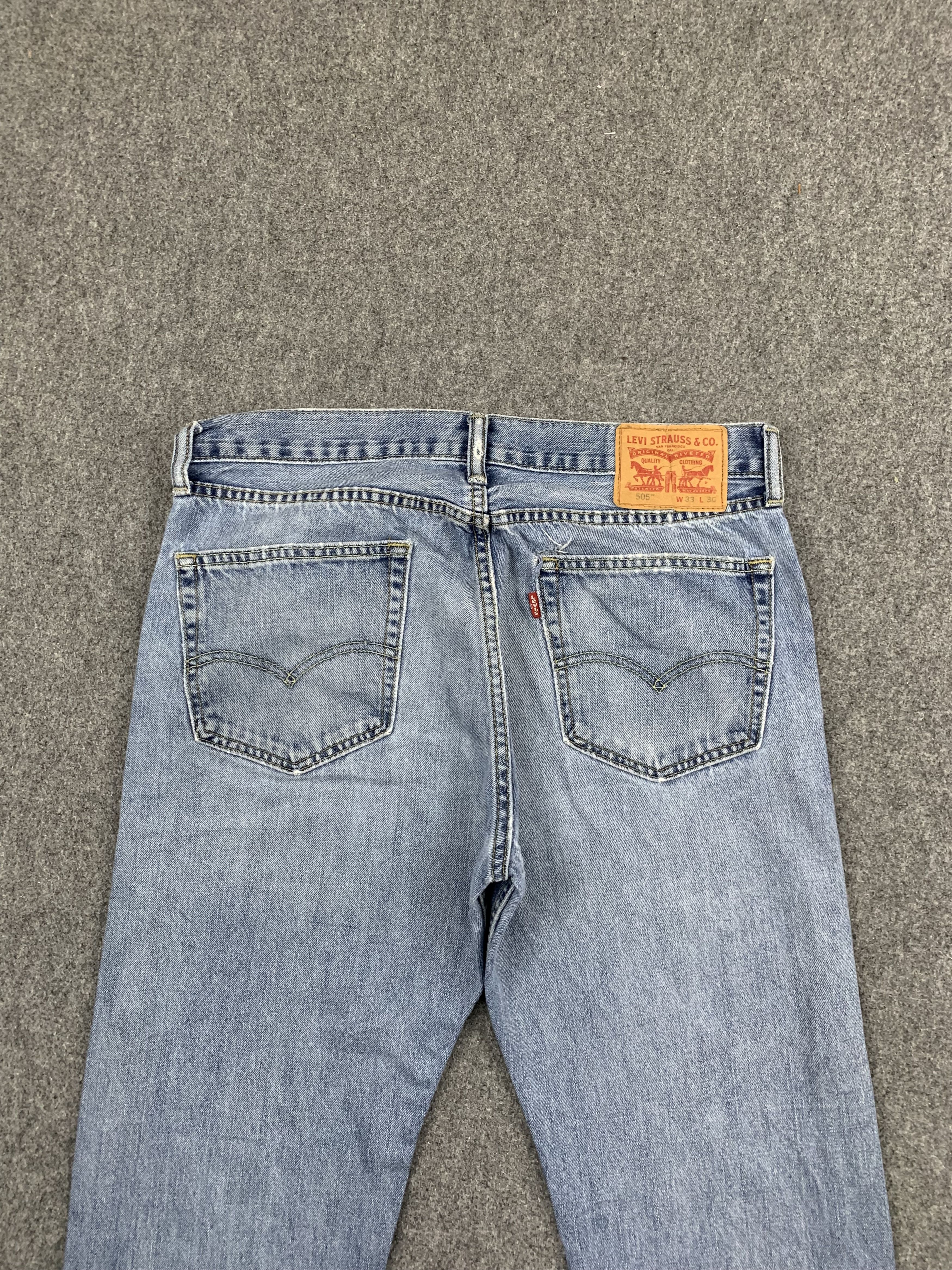 Levi's Vintage Levis 505 Light Wash Jeans DP1732 Size US 33 - 4 Thumbnail