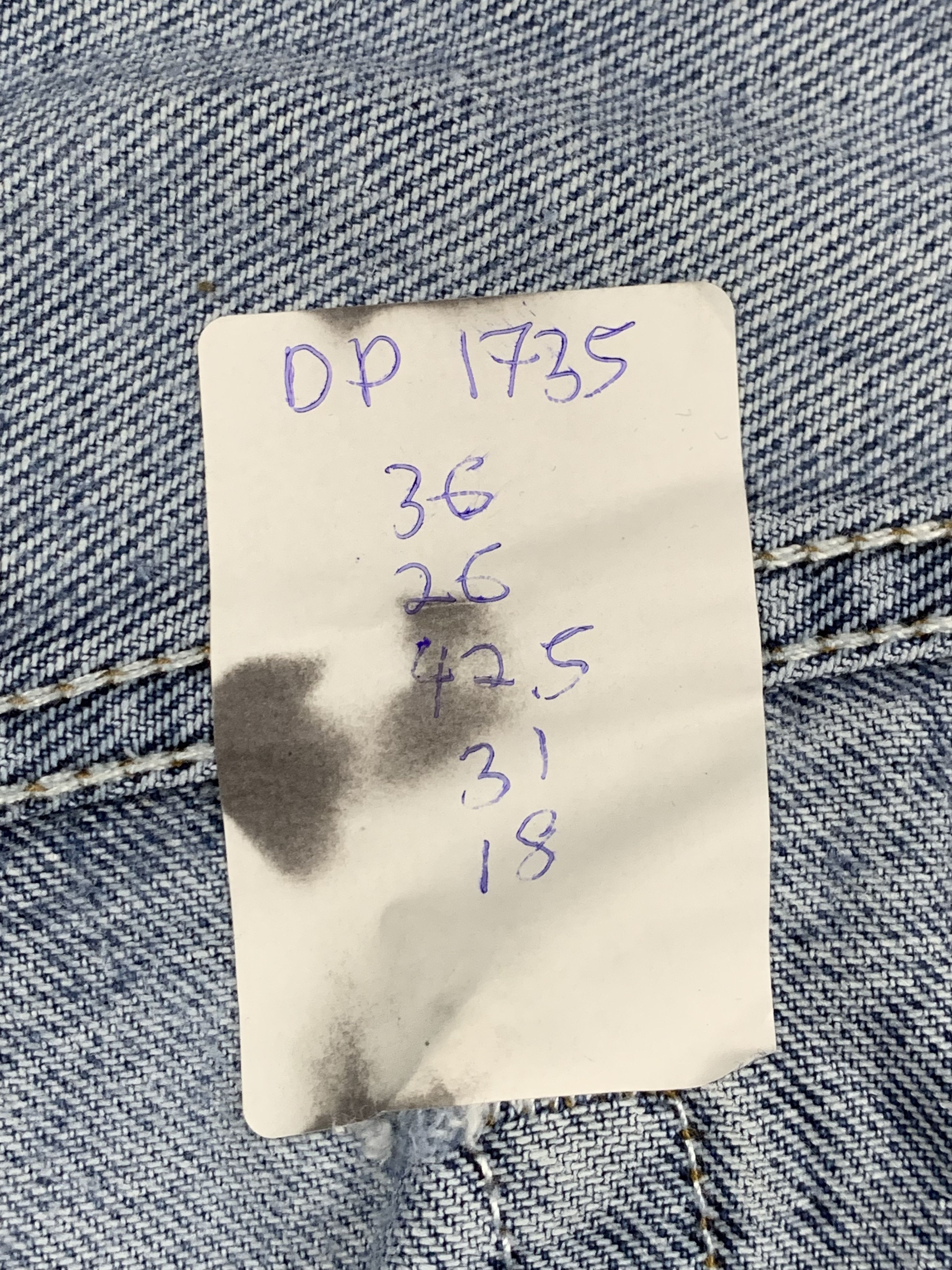 Levi's Vintage Levis 505 Faded Blue Jeans DP1735 Size US 36 / EU 52 - 13 Thumbnail