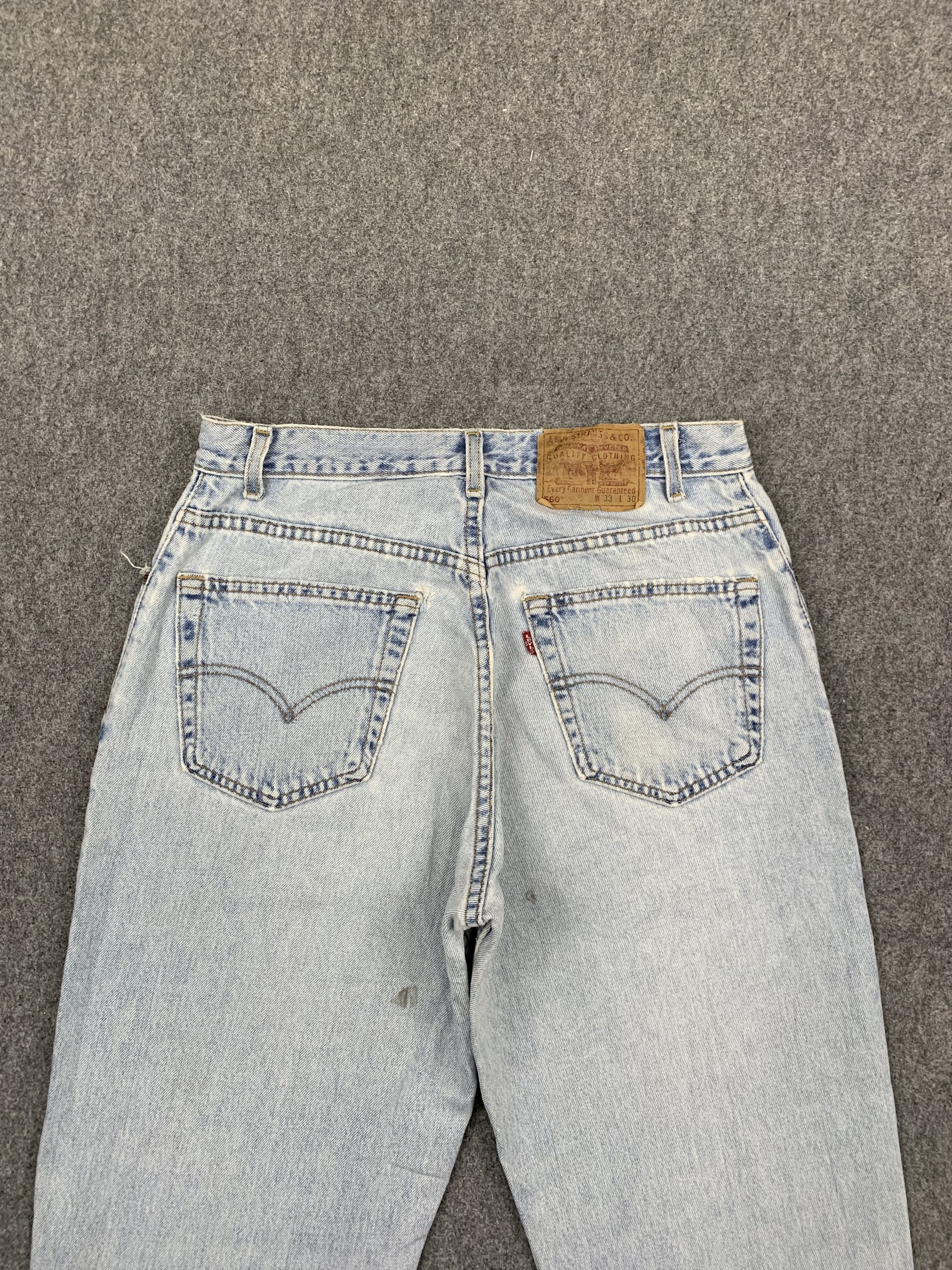 Levi's Vintage 90s Levis 560 Light Wash Jeans DP1739 Size US 32 / EU 48 - 4 Thumbnail
