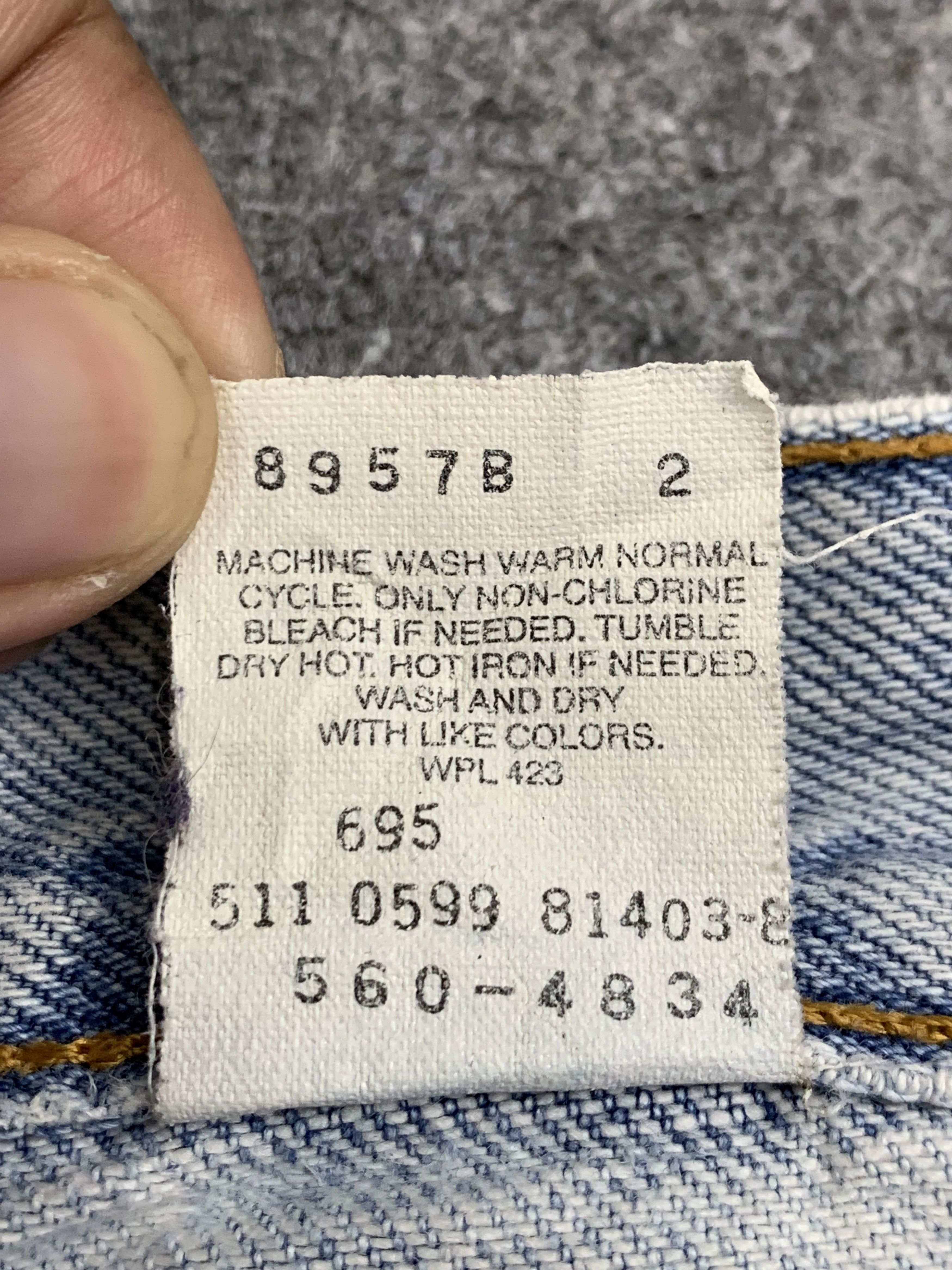Levi's Vintage 90s Levis 560 Light Wash Jeans DP1739 Size US 32 / EU 48 - 8 Thumbnail