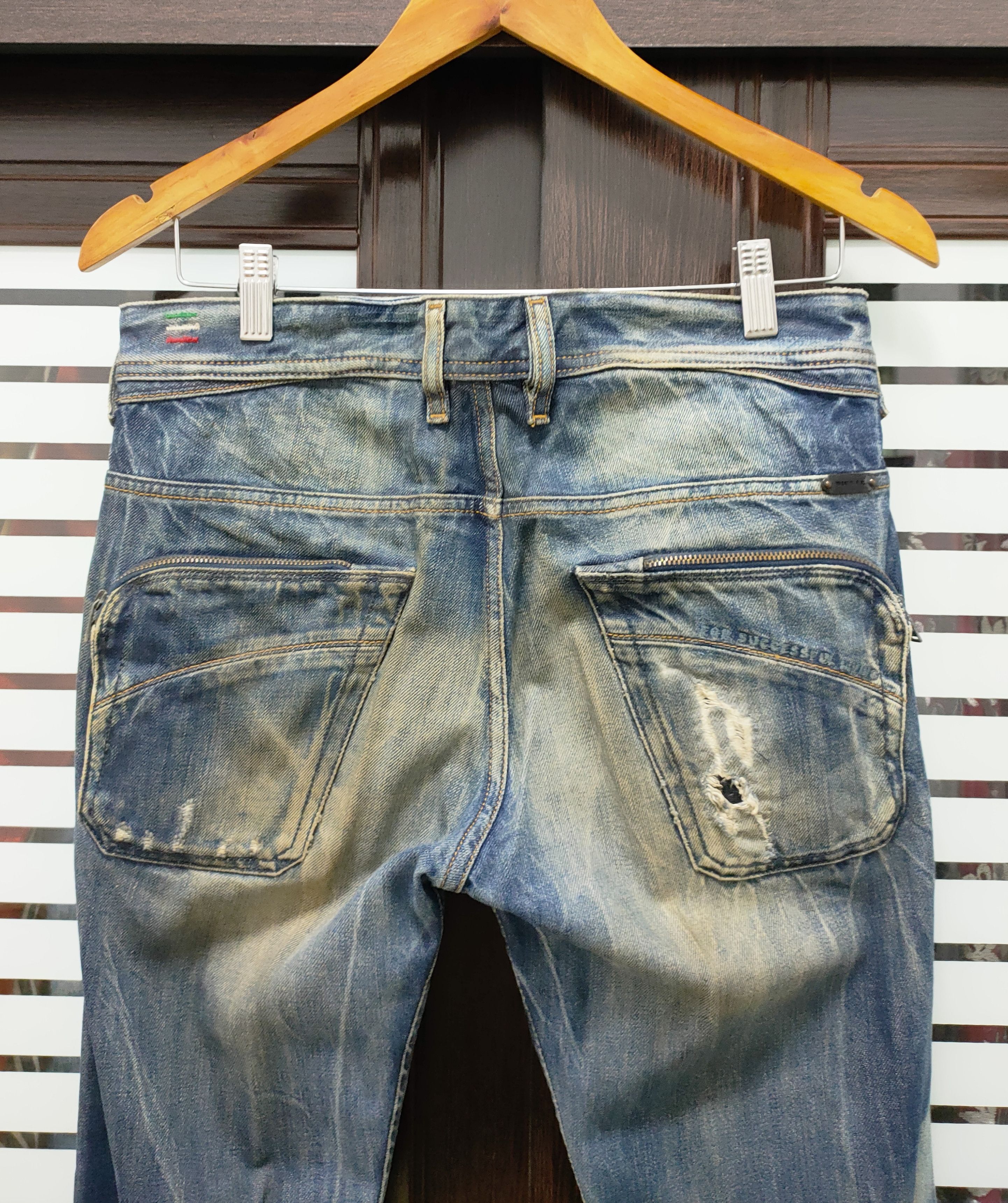 Diesel 💥Flared Diesel Industries Distressed Jeans💥 Size US 32 / EU 48 - 6 Thumbnail