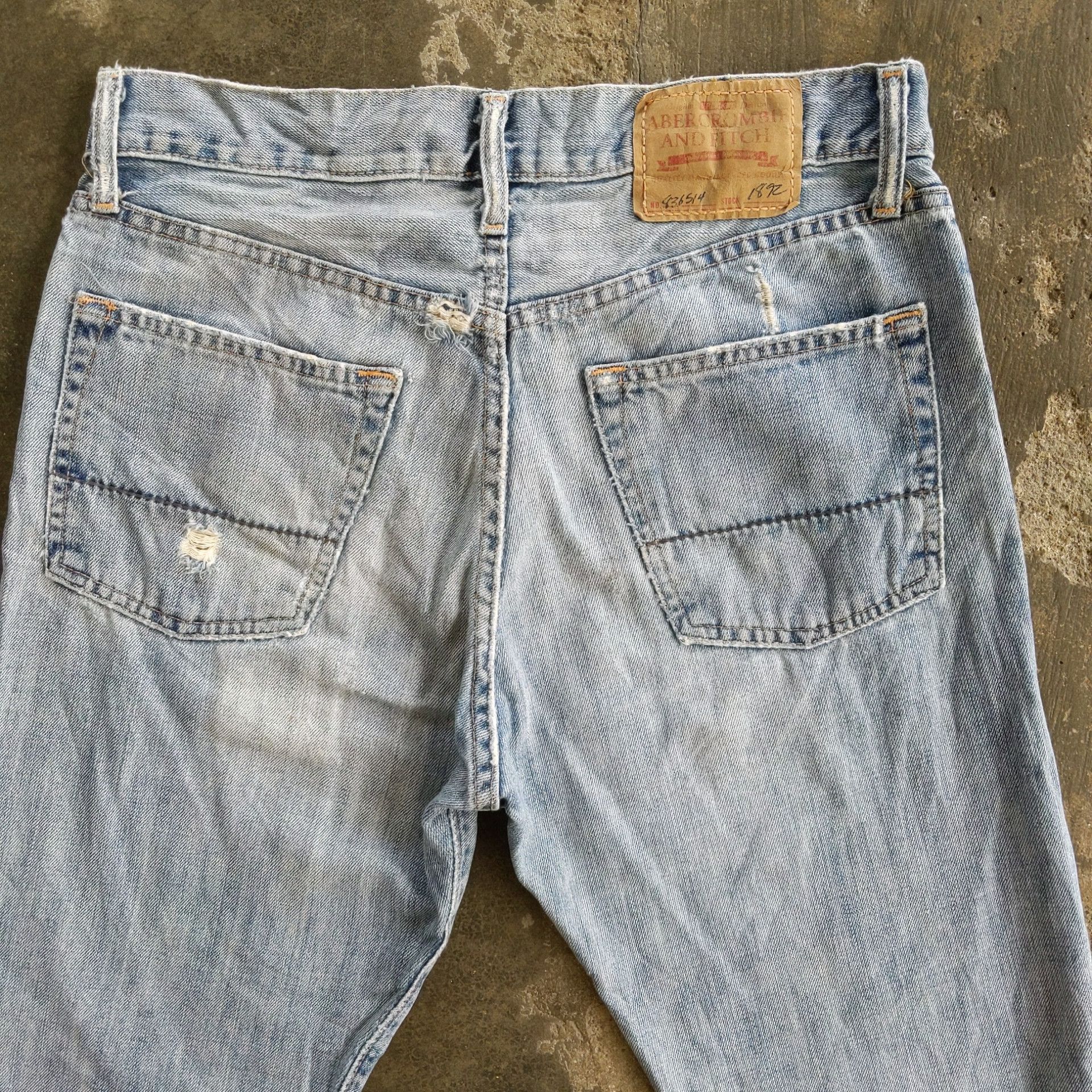 Japanese Brand W31 🔥 Abercrombie & Fitch Sick Distressed Denim Jeans Pants Size US 31 - 13 Thumbnail