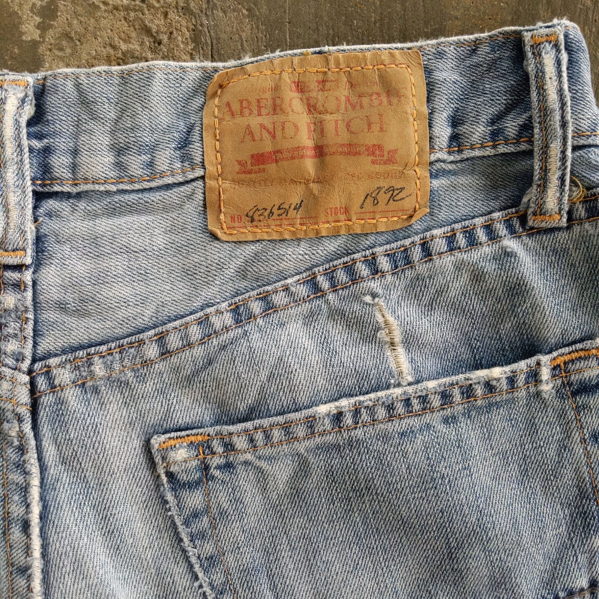 Japanese Brand W31 🔥 Abercrombie & Fitch Sick Distressed Denim Jeans Pants Size US 31 - 17 Thumbnail