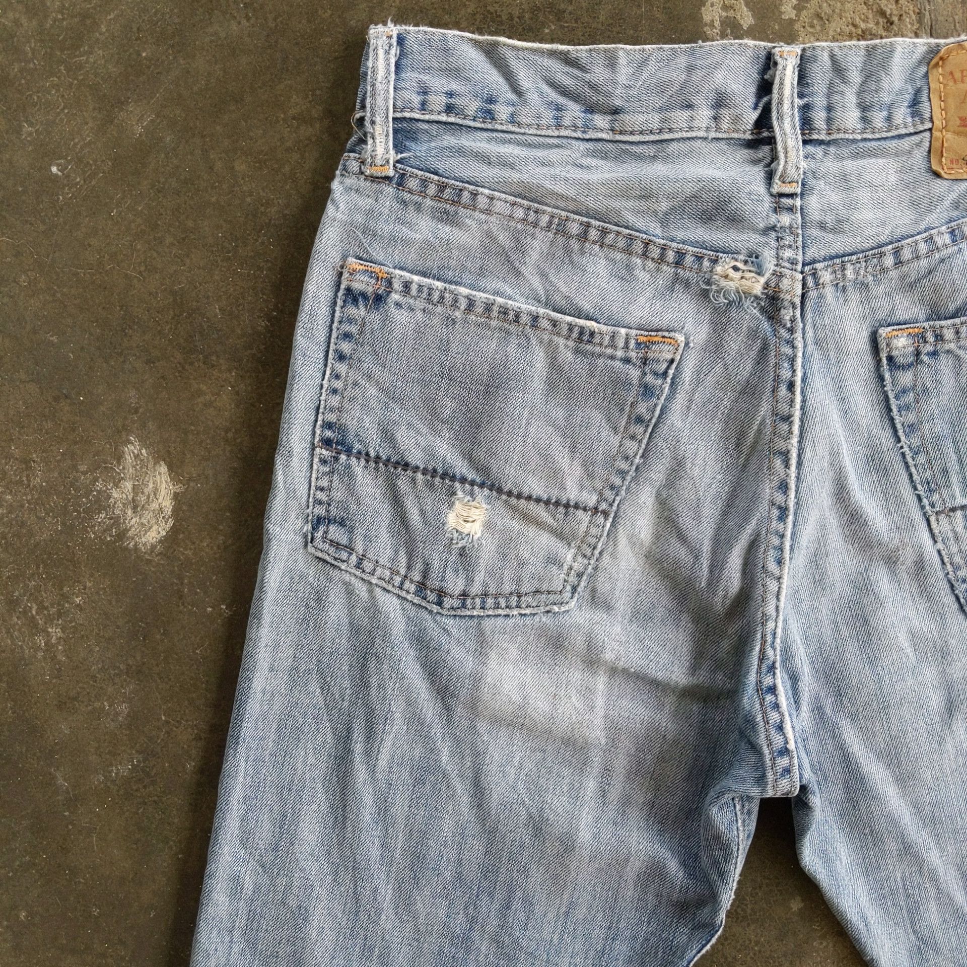 Japanese Brand W31 🔥 Abercrombie & Fitch Sick Distressed Denim Jeans Pants Size US 31 - 14 Thumbnail
