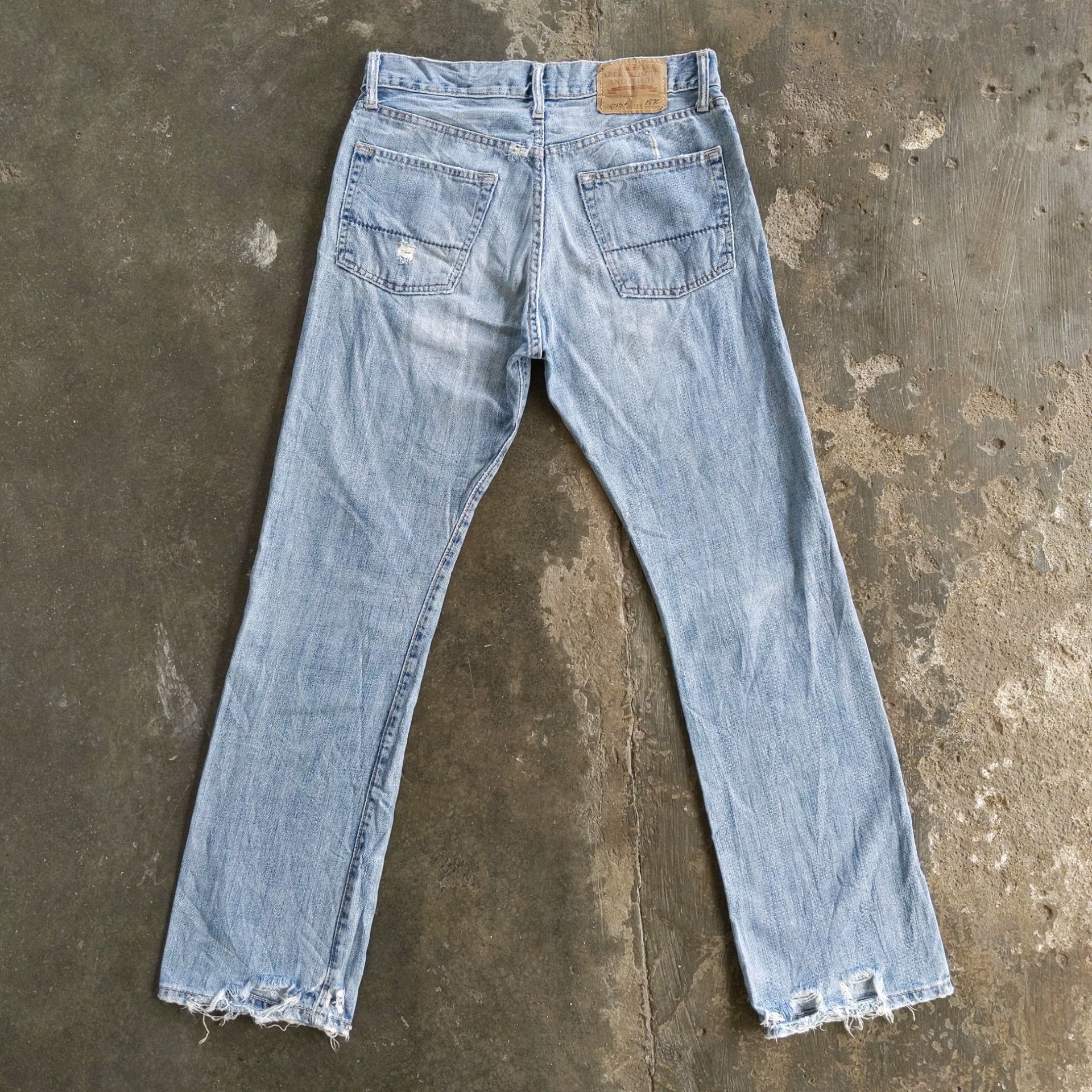 Japanese Brand W31 🔥 Abercrombie & Fitch Sick Distressed Denim Jeans Pants Size US 31 - 12 Thumbnail