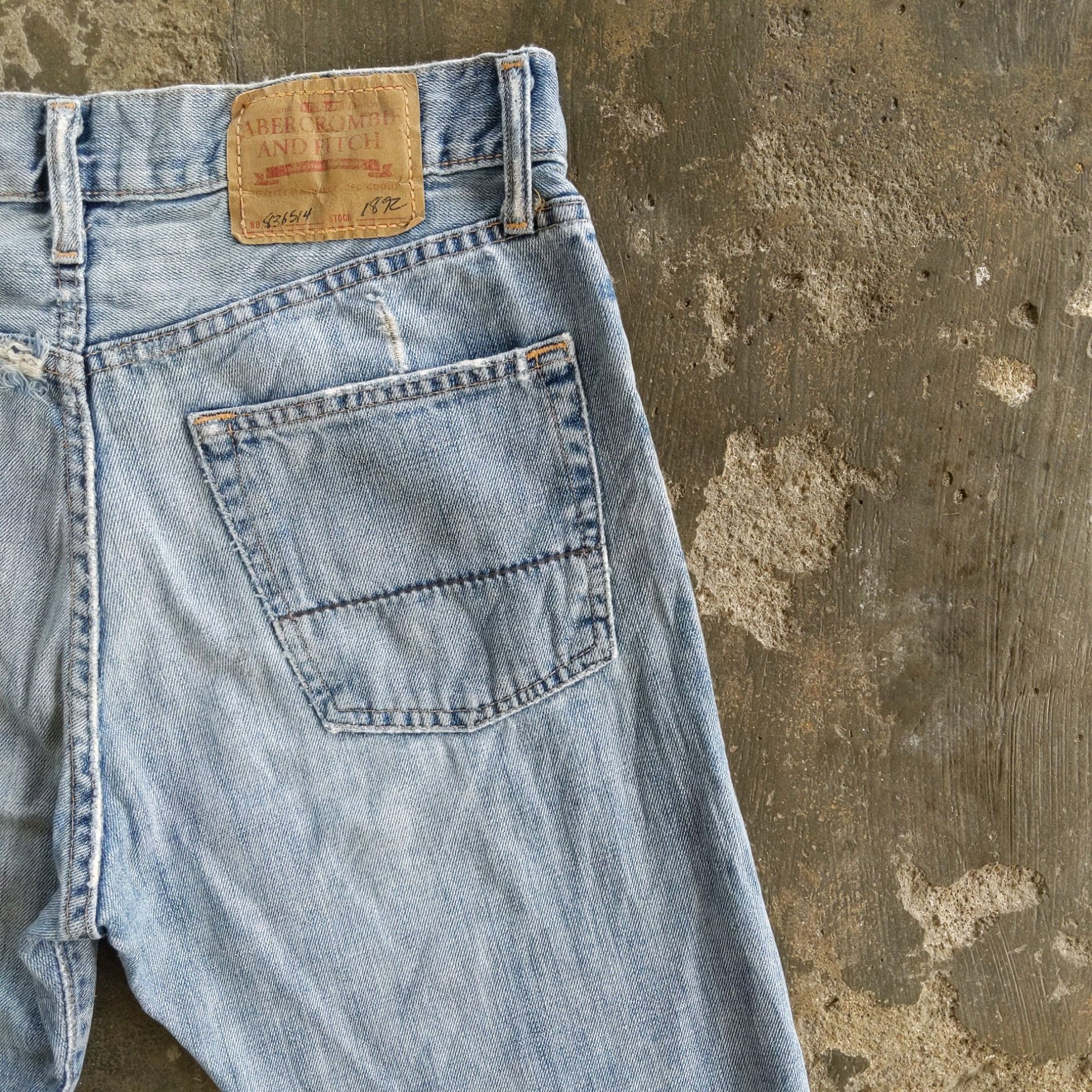 Japanese Brand W31 🔥 Abercrombie & Fitch Sick Distressed Denim Jeans Pants Size US 31 - 15 Thumbnail