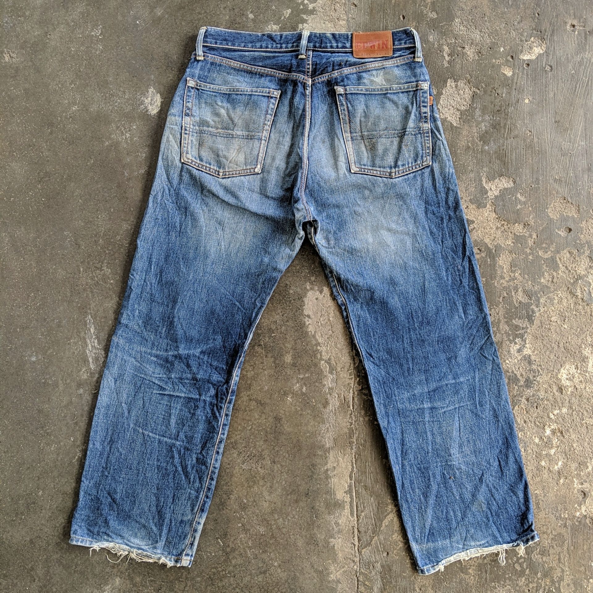 Japanese Brand W34 Edwin 505 Sicks Distressed Faded Denim Jeans Pants Size US 34 / EU 50 - 14 Thumbnail