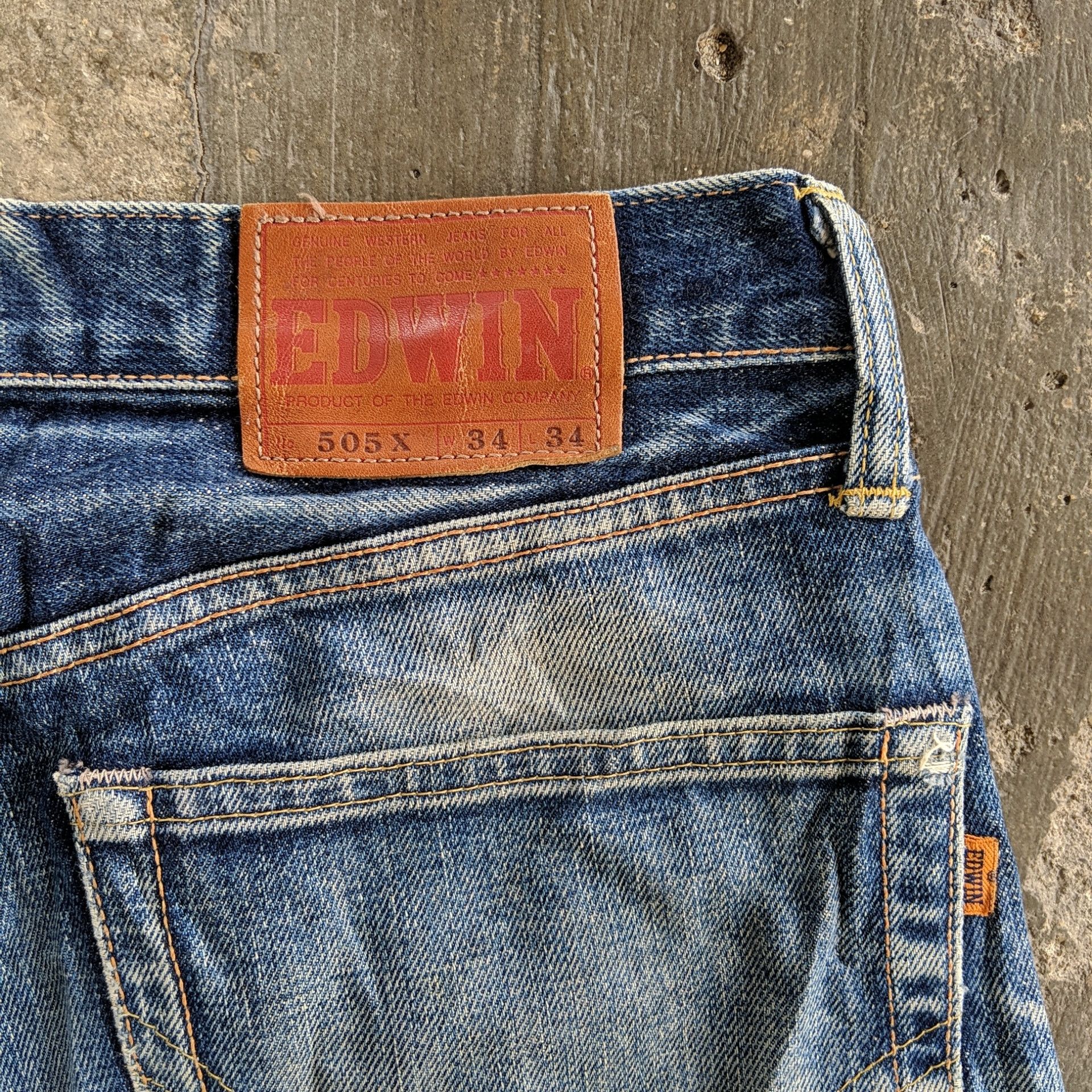 Japanese Brand W34 Edwin 505 Sicks Distressed Faded Denim Jeans Pants Size US 34 / EU 50 - 10 Thumbnail