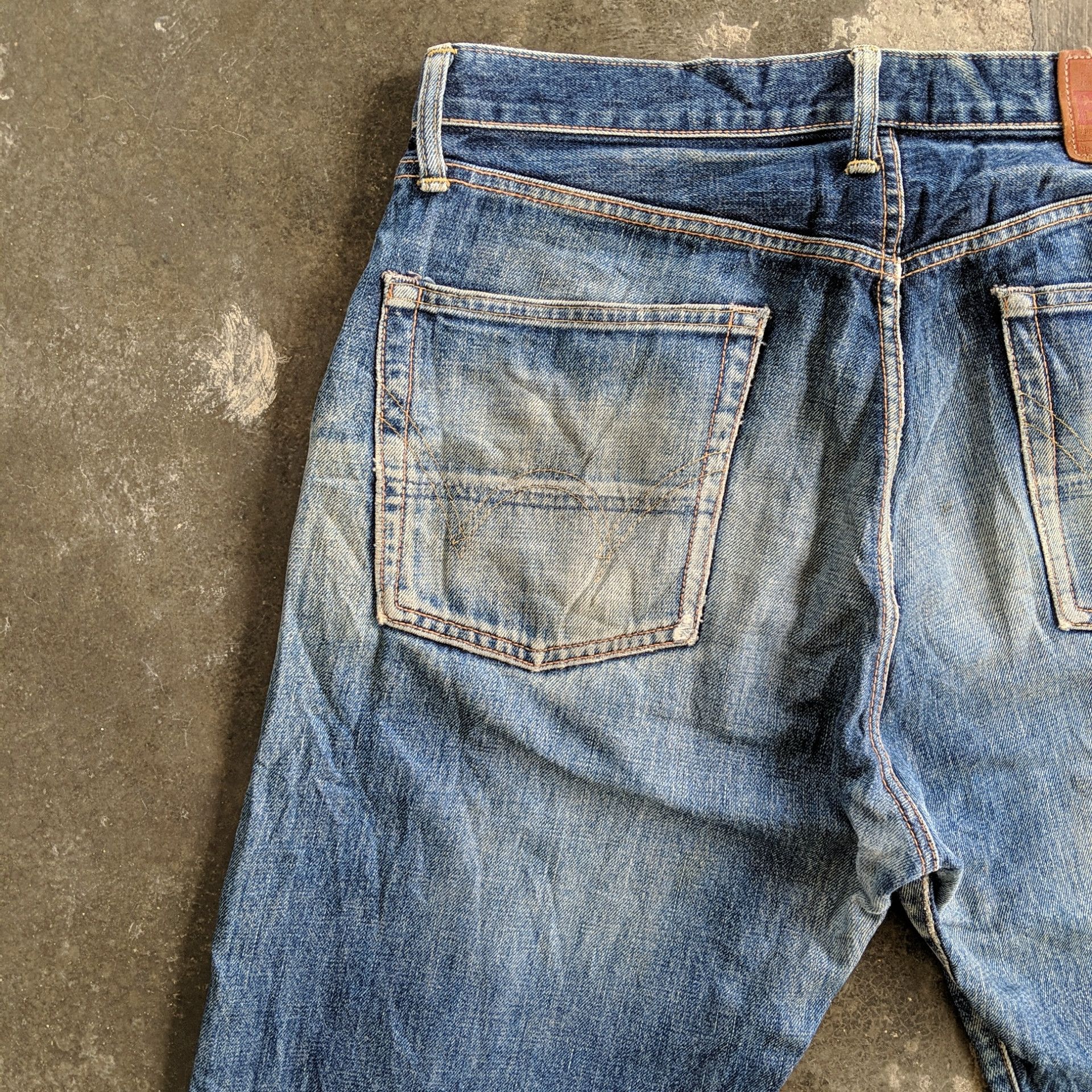 Japanese Brand W34 Edwin 505 Sicks Distressed Faded Denim Jeans Pants Size US 34 / EU 50 - 7 Thumbnail