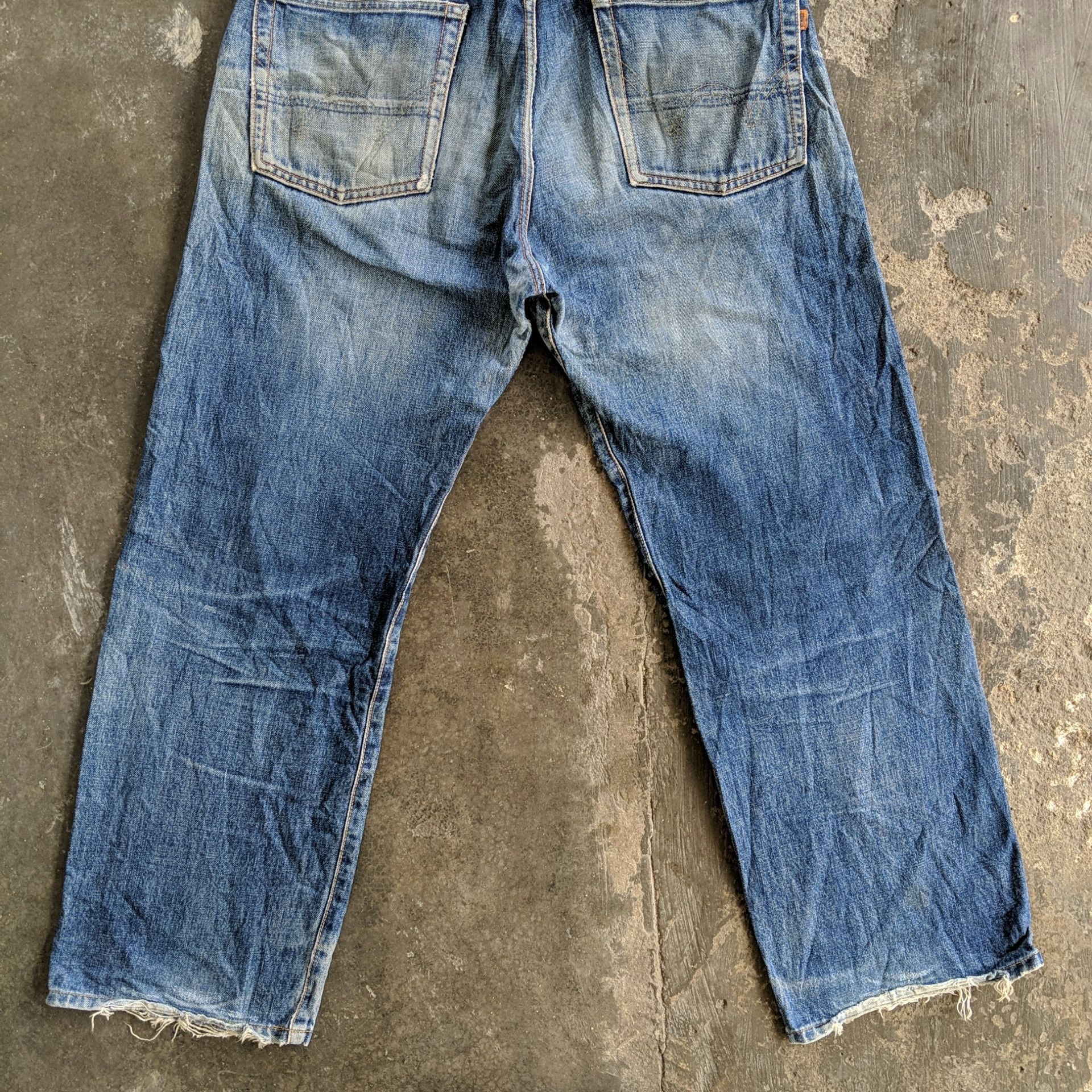 Japanese Brand W34 Edwin 505 Sicks Distressed Faded Denim Jeans Pants Size US 34 / EU 50 - 9 Thumbnail