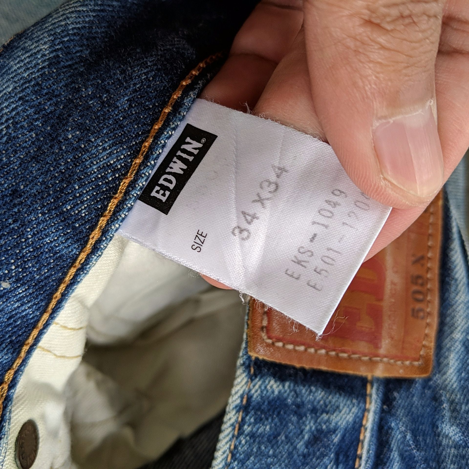 Japanese Brand W34 Edwin 505 Sicks Distressed Faded Denim Jeans Pants Size US 34 / EU 50 - 12 Thumbnail