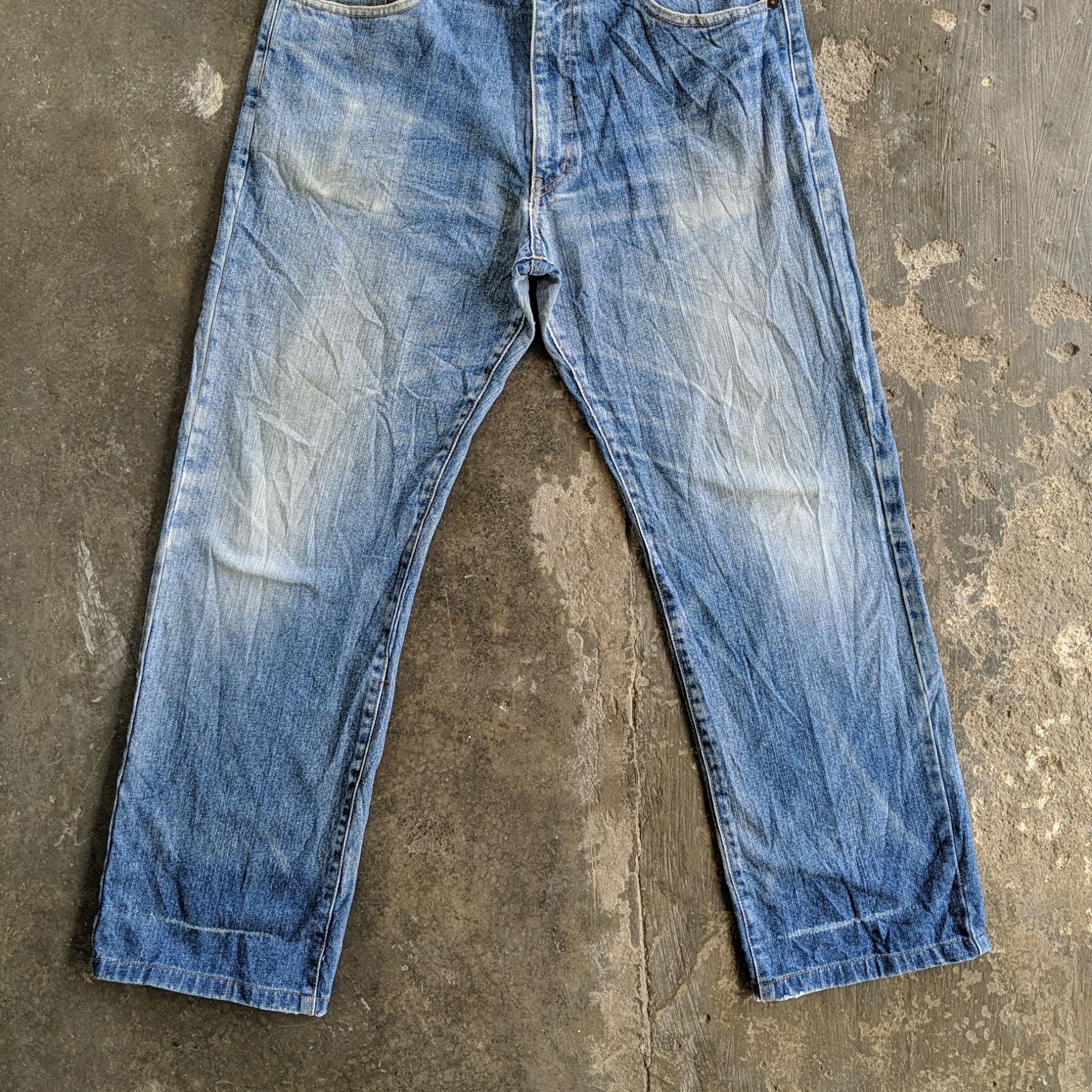Japanese Brand W34 Vintage Japanese Sick Faded Denim Jeans pants Size US 34 / EU 50 - 6 Thumbnail