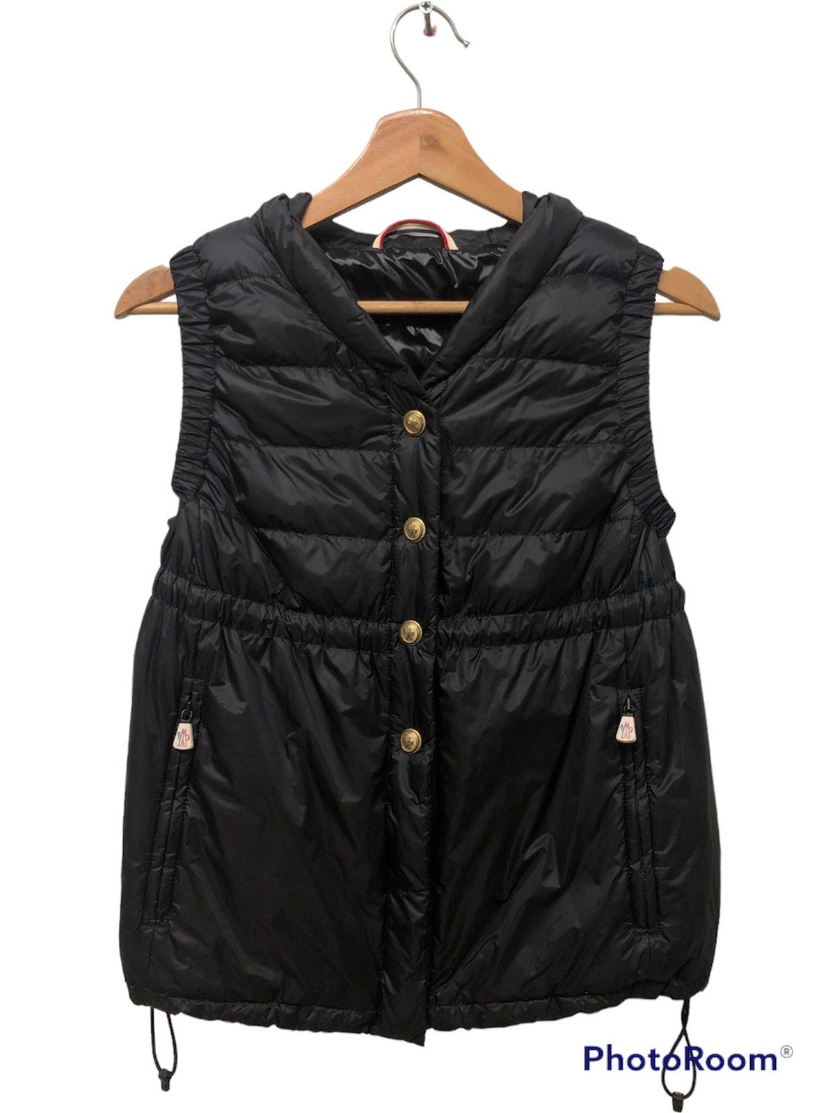 Moncler × Vintage RARE!! VINTAGE MONCLER GRENOBLE PUFFER VEST WITH HOODIE Size S / US 4 / IT 40 - 1 Thumbnail