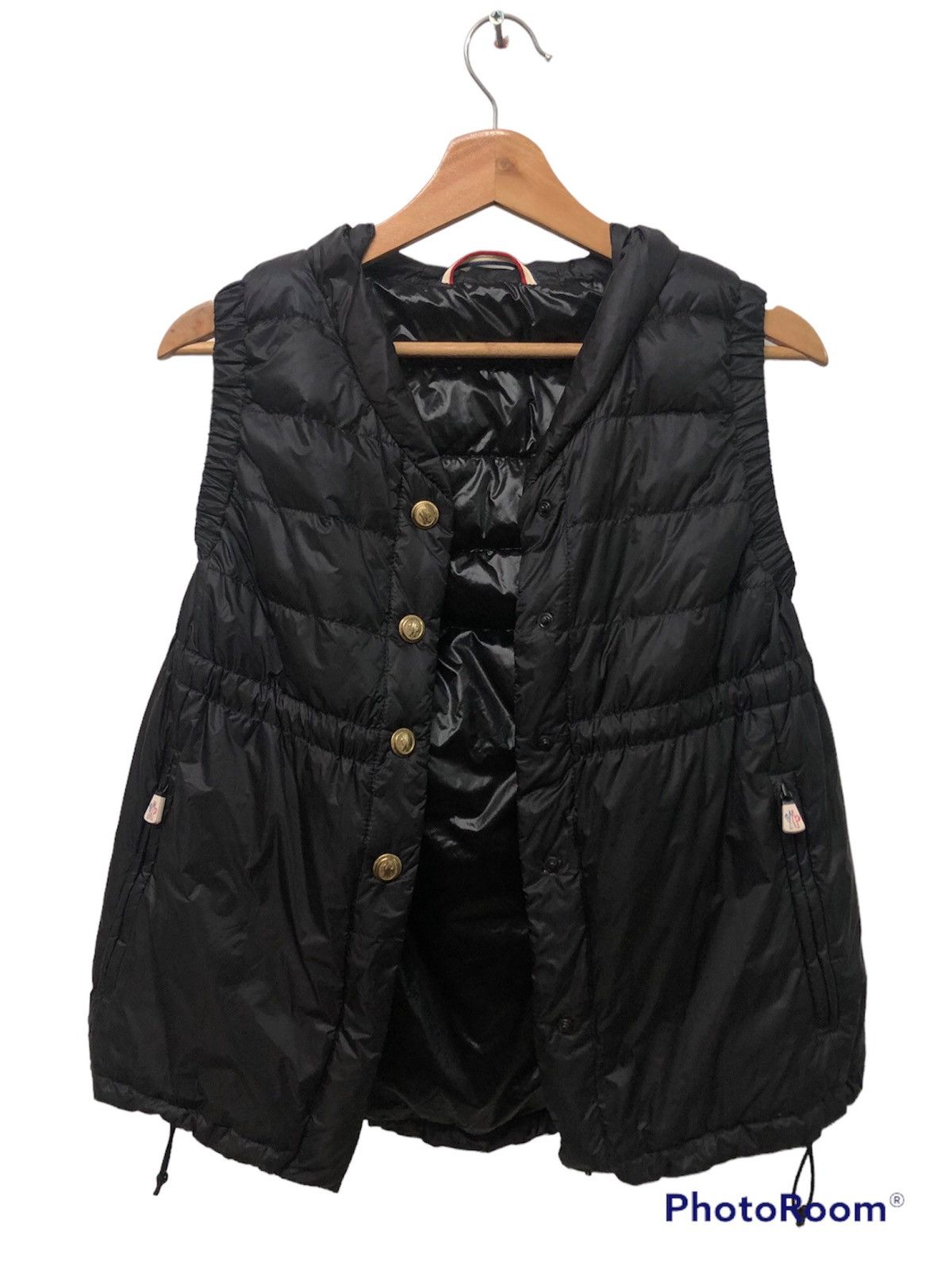 Moncler × Vintage RARE!! VINTAGE MONCLER GRENOBLE PUFFER VEST WITH HOODIE Size S / US 4 / IT 40 - 2 Thumbnail