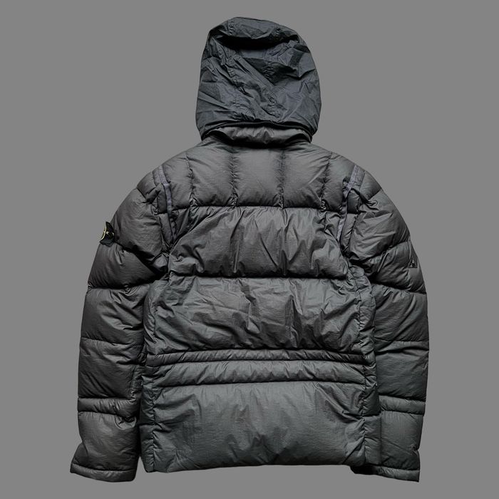 Stone Island Stone Island AW09 Opaque Nylon Tela Goose Down Mesh Badge ...