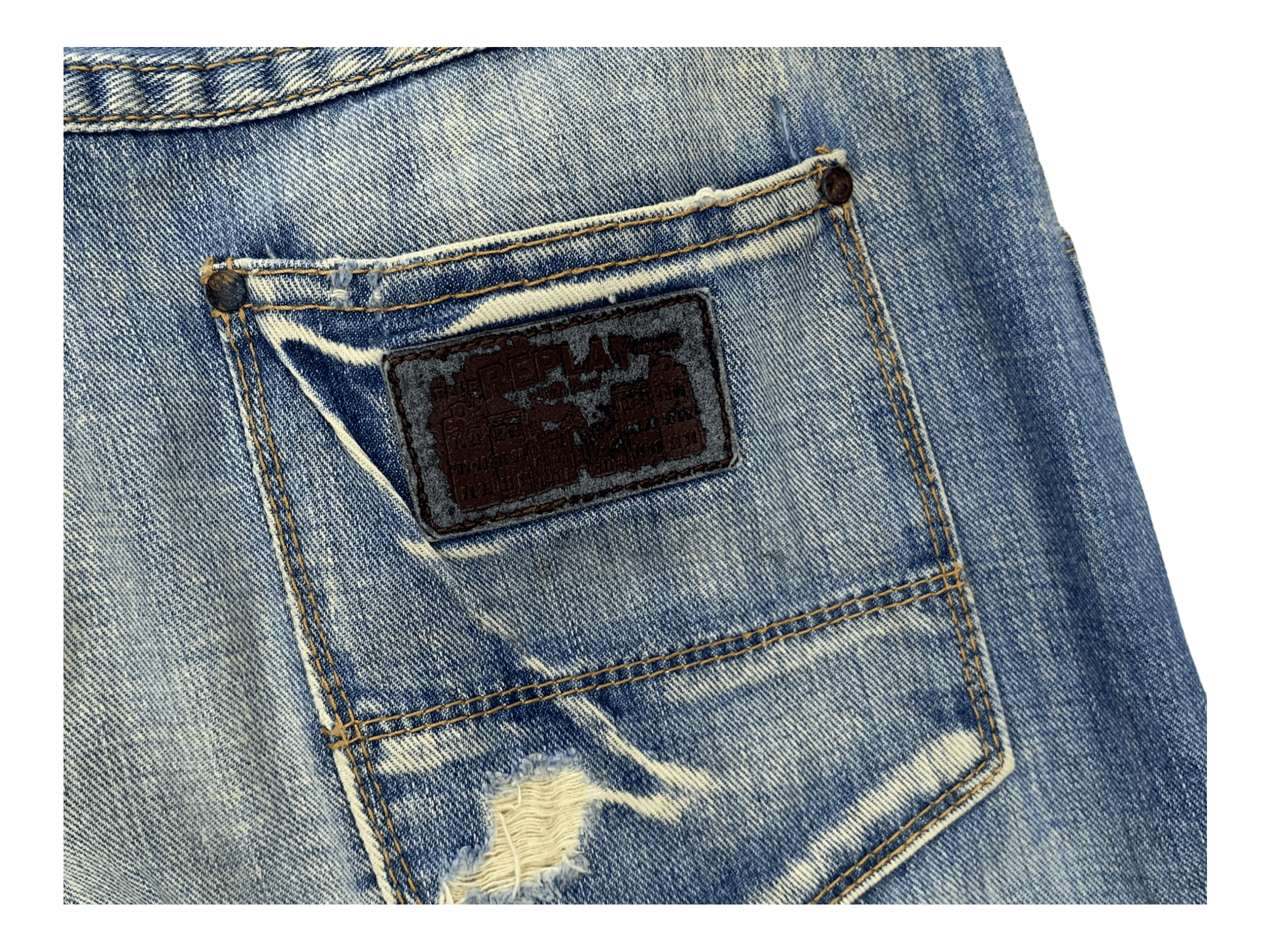 Replay Replay Denim Jeans Replay Distressed Jeans Size US 30 / EU 46 - 9 Thumbnail