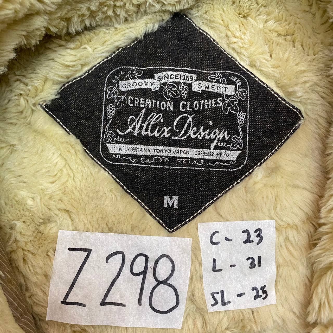 Japanese Brand × Vintage Z298 ALLIX DESIGN X TOKYO JAPAN SHERPA CHORE STRIPED JACKET Size US M / EU 48-50 / 2 - 7 Thumbnail