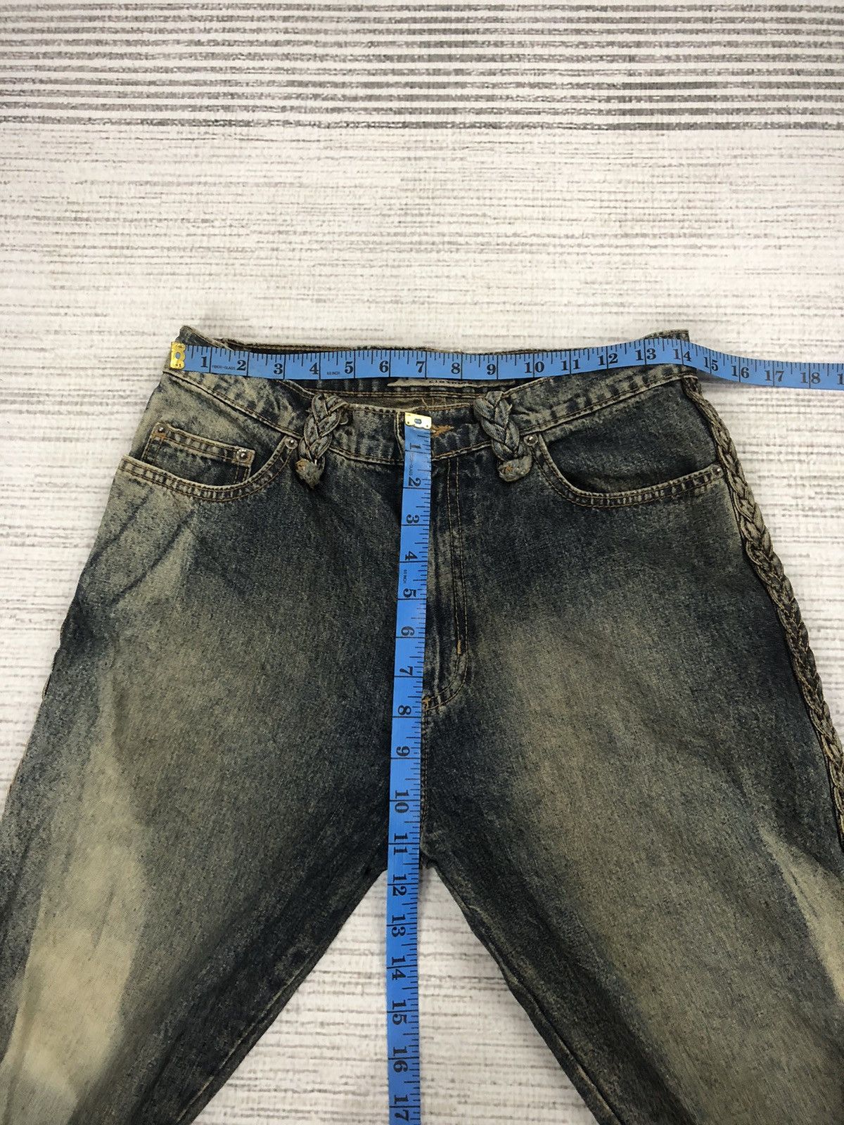 Kapital Vintage Krush Jeans Made in Usa Rare Acid Wash Kapital Style Size US 29 - 10 Thumbnail