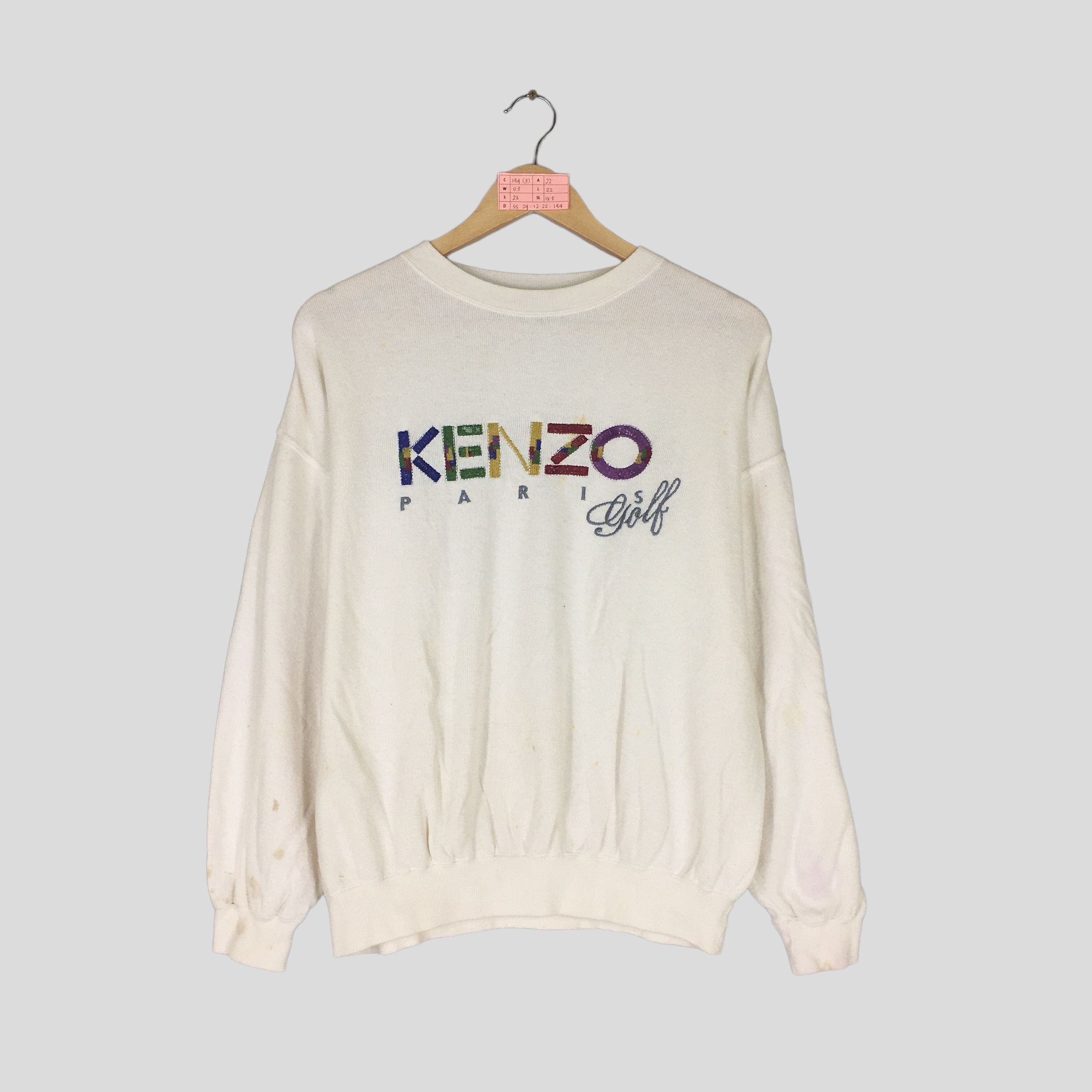 Vintage 90s KENZO Japanese Designer Crewneck Sweatshirt