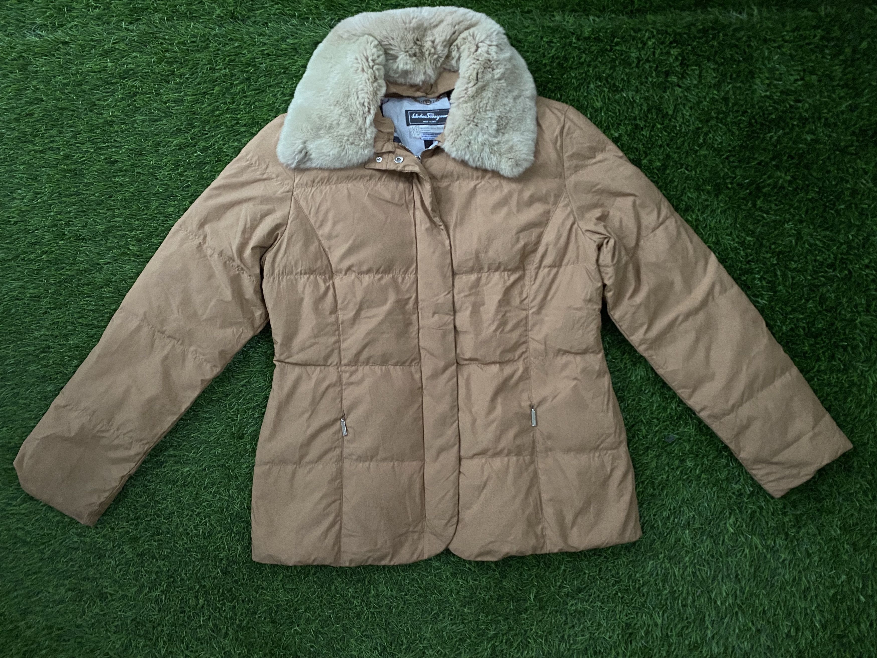 Salvatore Ferragamo Vintage Salvatore Ferragamo Down Winter Fur Jacket Size S / US 4 / IT 40 - 2 Thumbnail