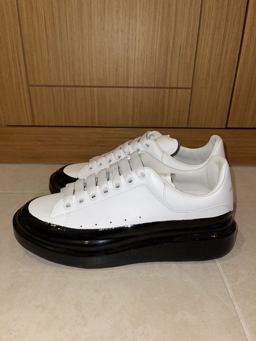 Alexander McQueen Oversized Sneaker 'Paint Dipped - White Black