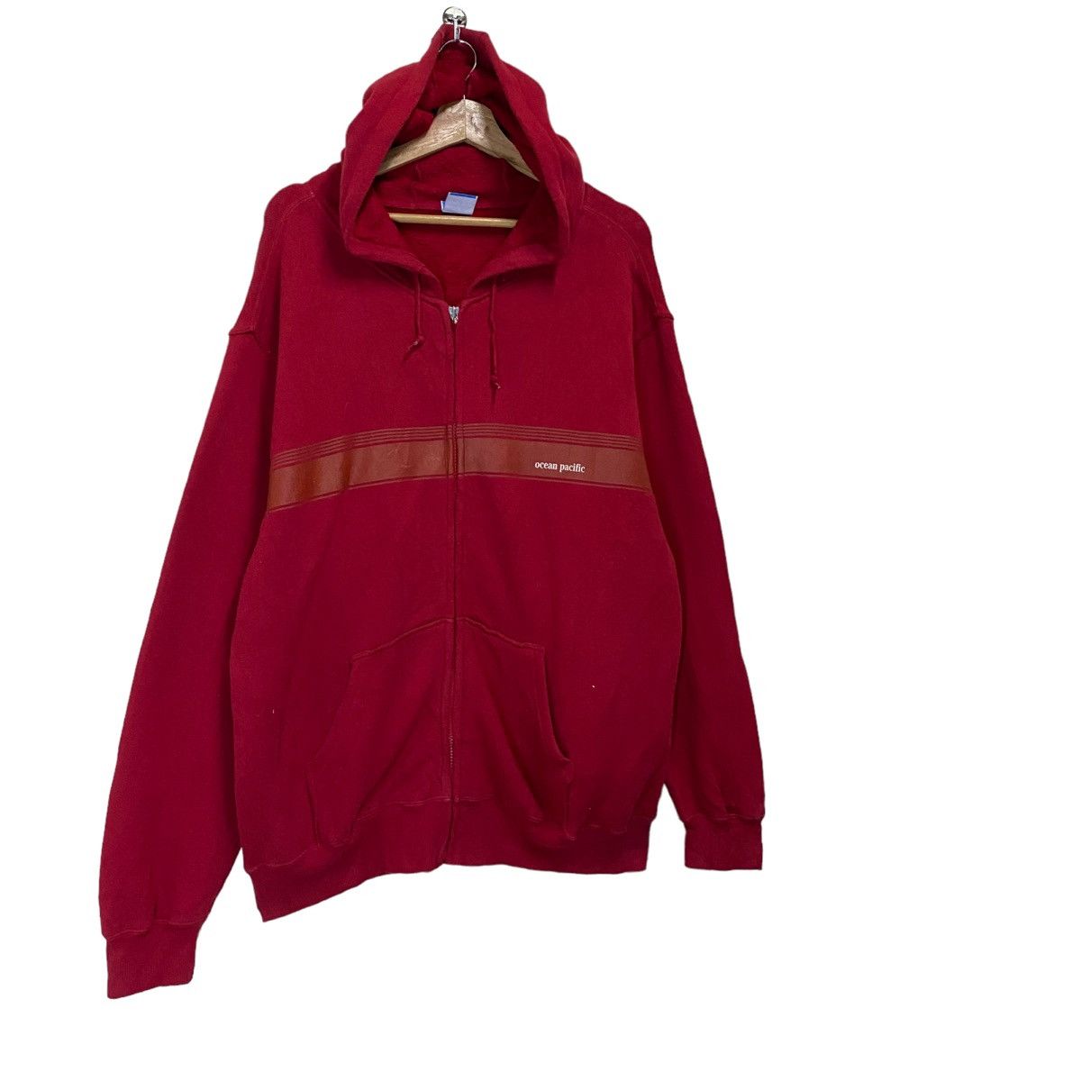 Ocean Pacific × Vintage Vintage Ocean Pacific Small Logo Zipper Hoodies Size XL Size US XL / EU 56 / 4 - 2 Thumbnail