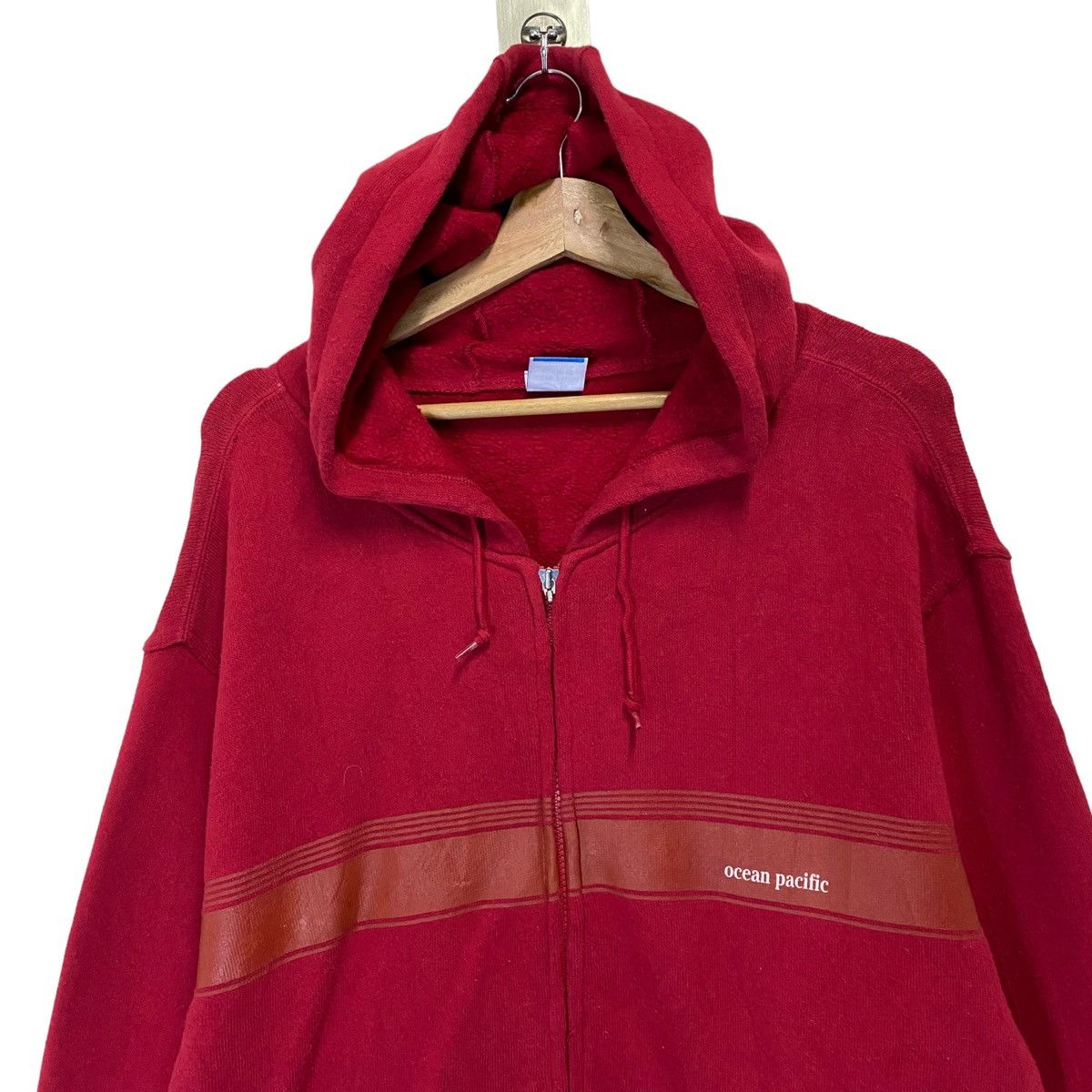 Ocean Pacific × Vintage Vintage Ocean Pacific Small Logo Zipper Hoodies Size XL Size US XL / EU 56 / 4 - 4 Thumbnail