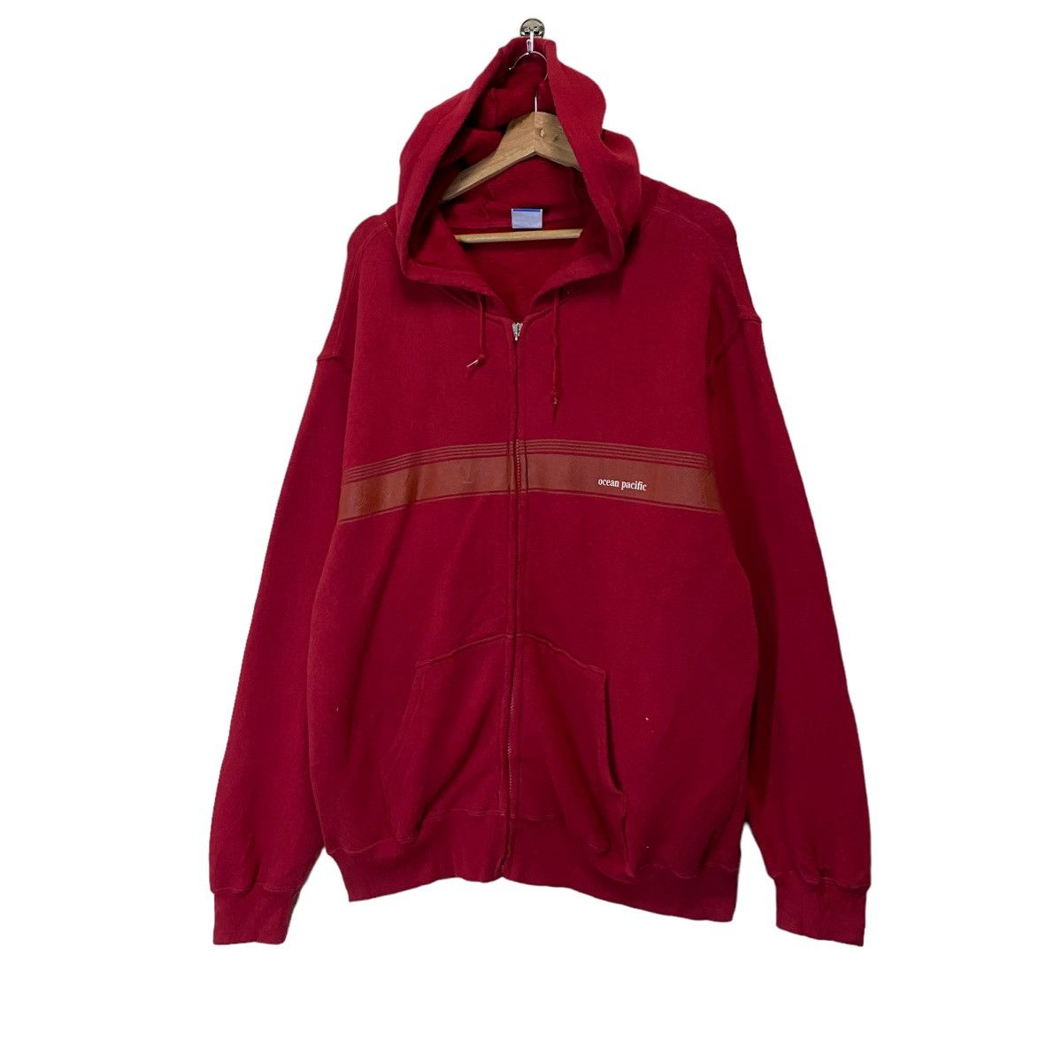 Ocean Pacific × Vintage Vintage Ocean Pacific Small Logo Zipper Hoodies Size XL Size US XL / EU 56 / 4 - 3 Thumbnail
