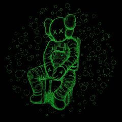 Kaws x Travis Scott x Kid Cudi - The Scotts (nero), 2020…