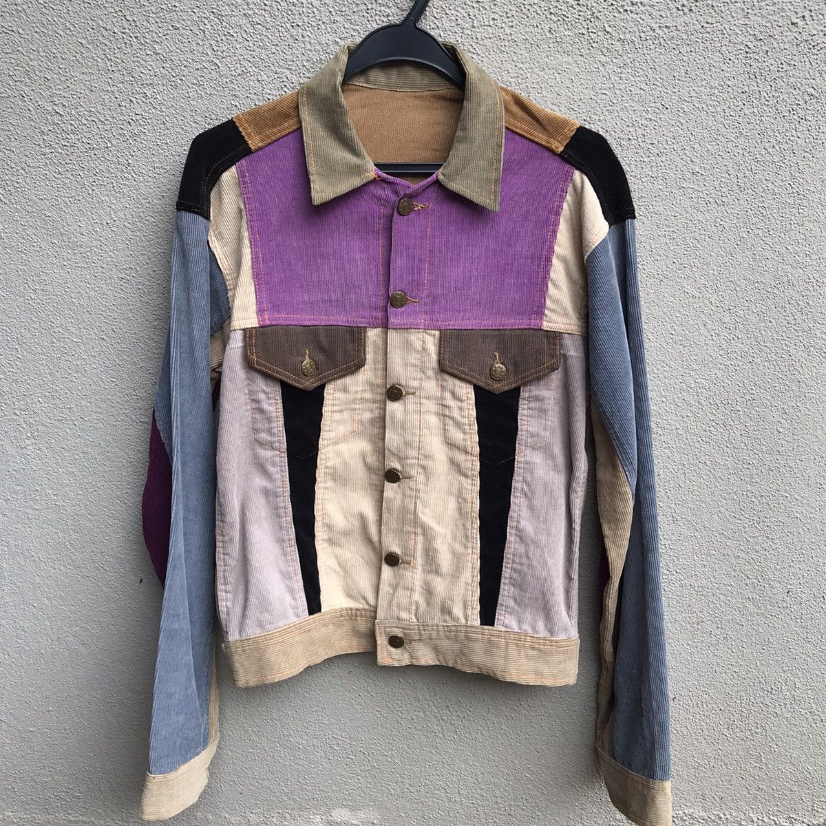 Japanese Brand JAPANESE corduroy patchwork jacket Size US S / EU 44-46 / 1 - 2 Thumbnail
