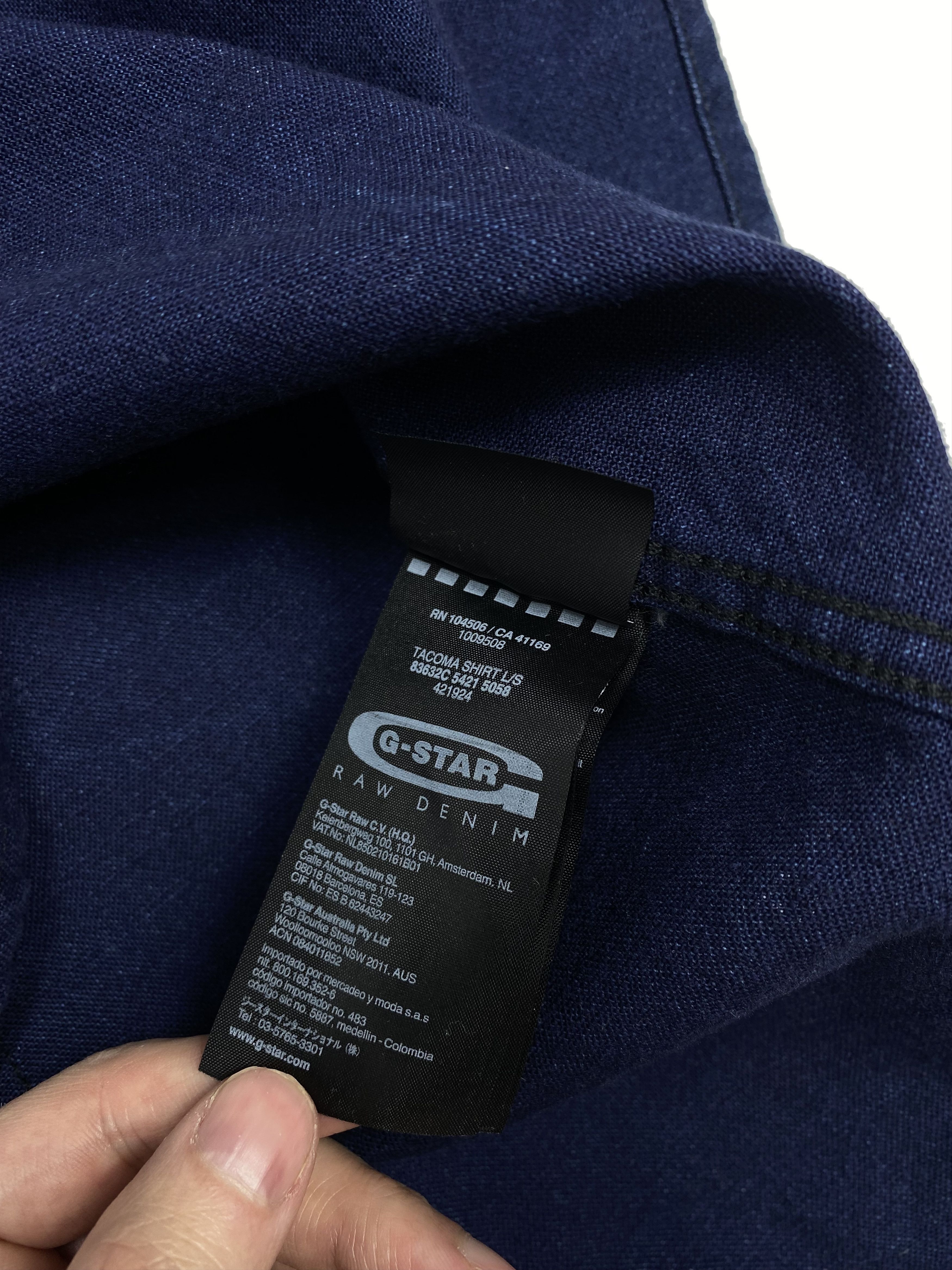 G-Star G-Star Raw Twin Pocket Monogram Denim LS Shirt Size US L / EU 52-54 / 3 - 6 Thumbnail