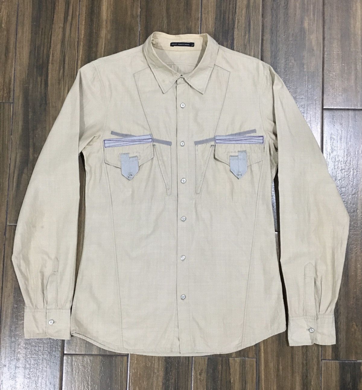 Marithe + Francois Girbaud Marithe + Francois Girbaud Slim Shirt Double Pocket Size US L / EU 52-54 / 3 - 1 Thumbnail