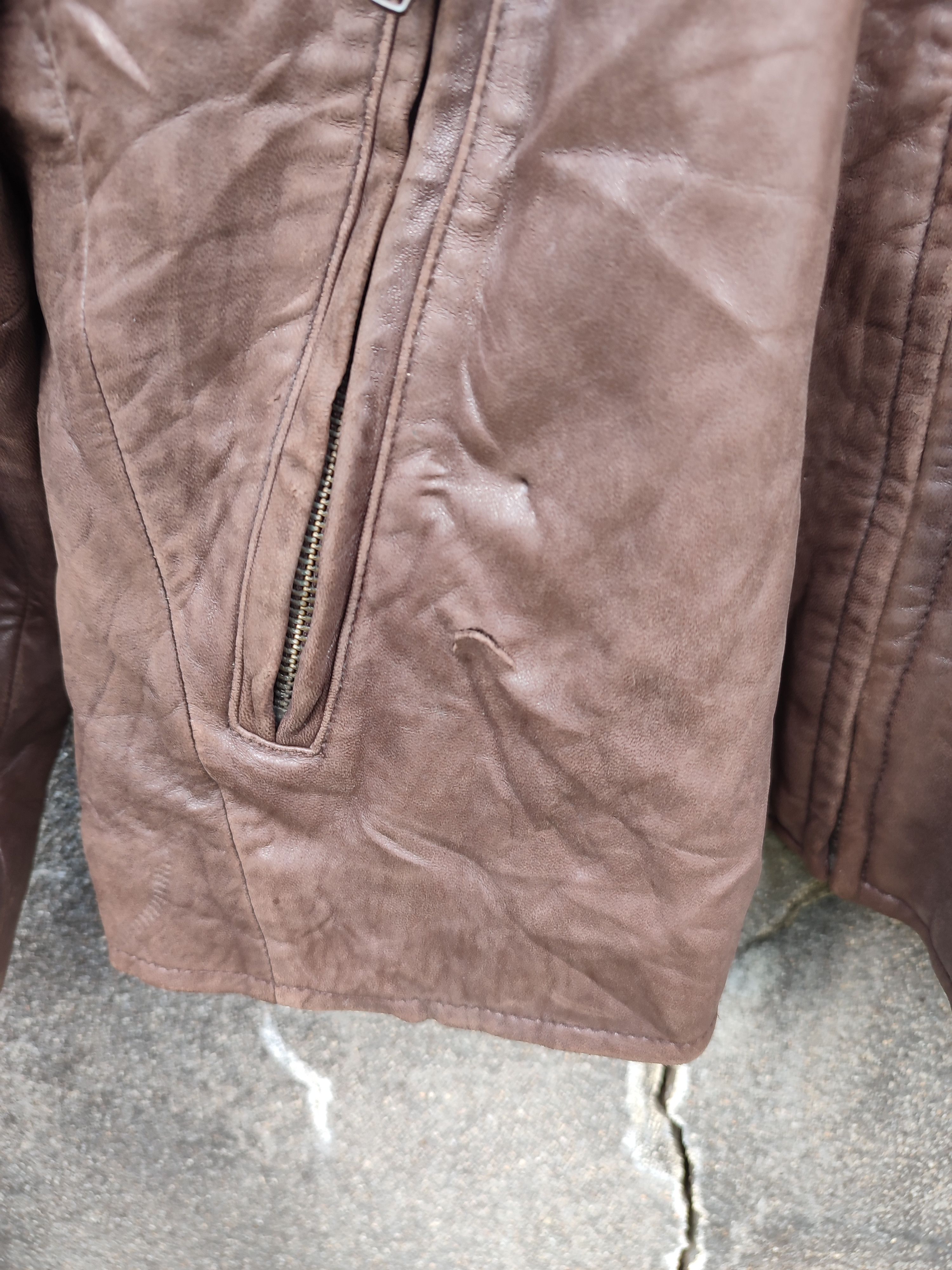 Eddie Bauer Eddie Bauer Brown Leather Bomber Jacket (Size S) Size US S / EU 44-46 / 1 - 6 Thumbnail