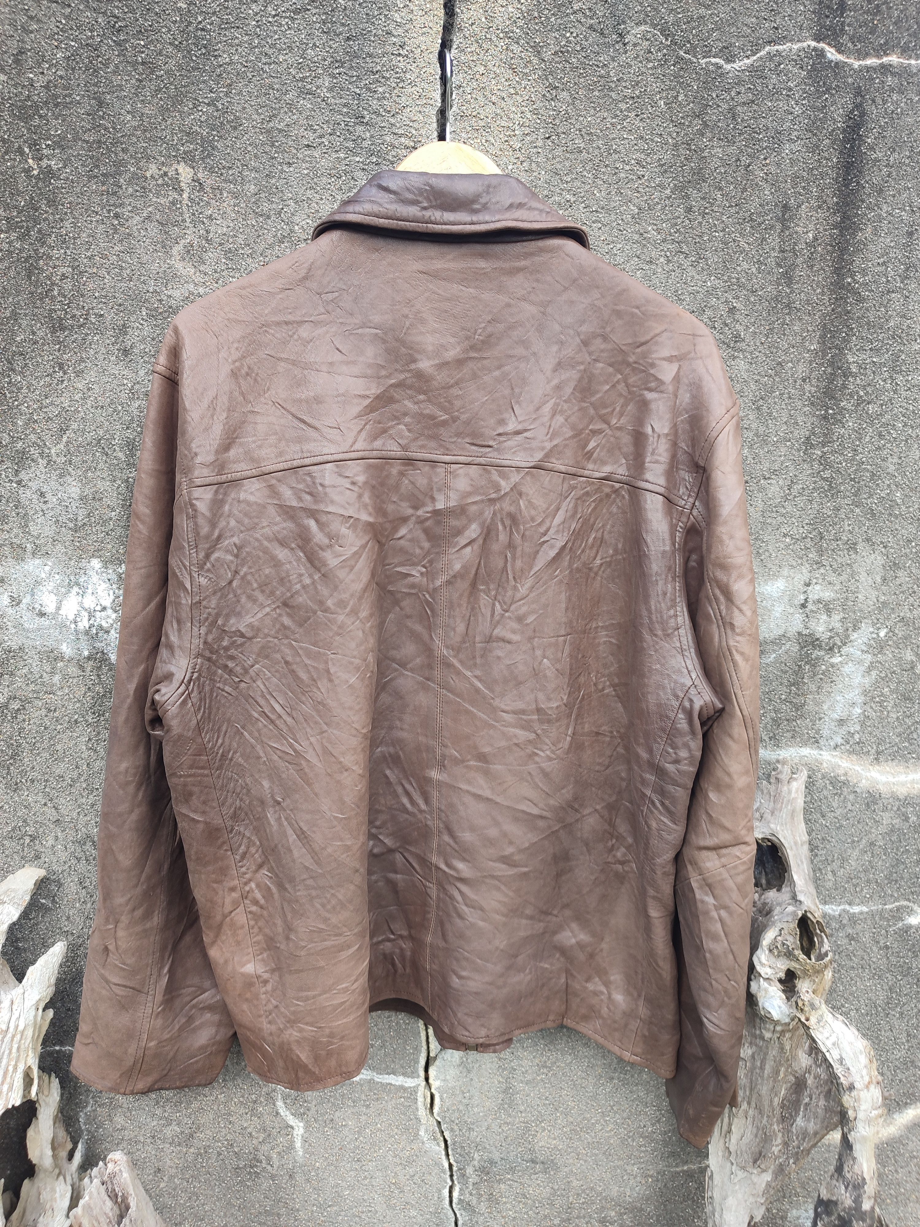 Eddie Bauer Eddie Bauer Brown Leather Bomber Jacket (Size S) Size US S / EU 44-46 / 1 - 2 Thumbnail