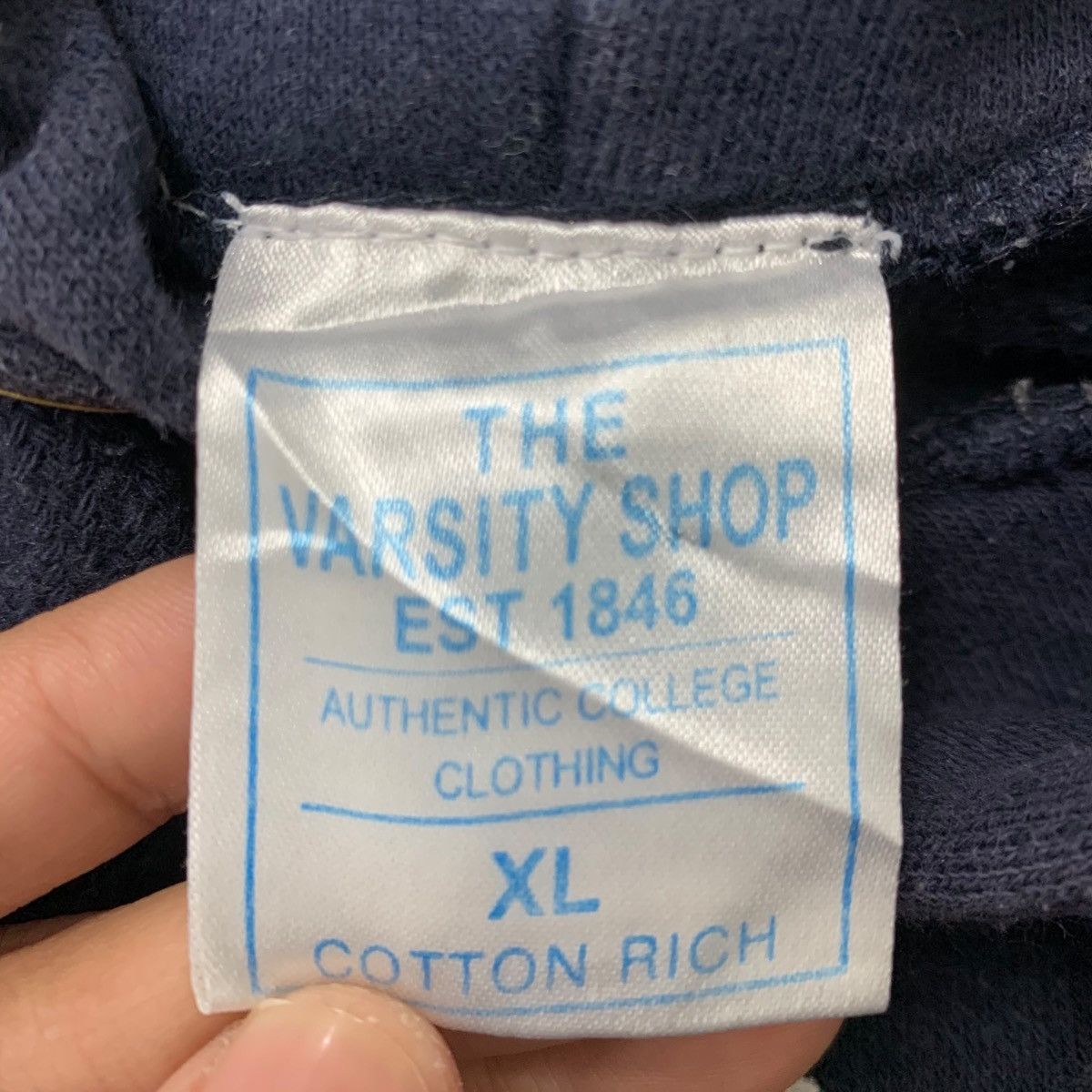 Vintage Vintage 90s Oxford University College Hoodie CrewneckSweater Size US XL / EU 56 / 4 - 4 Thumbnail