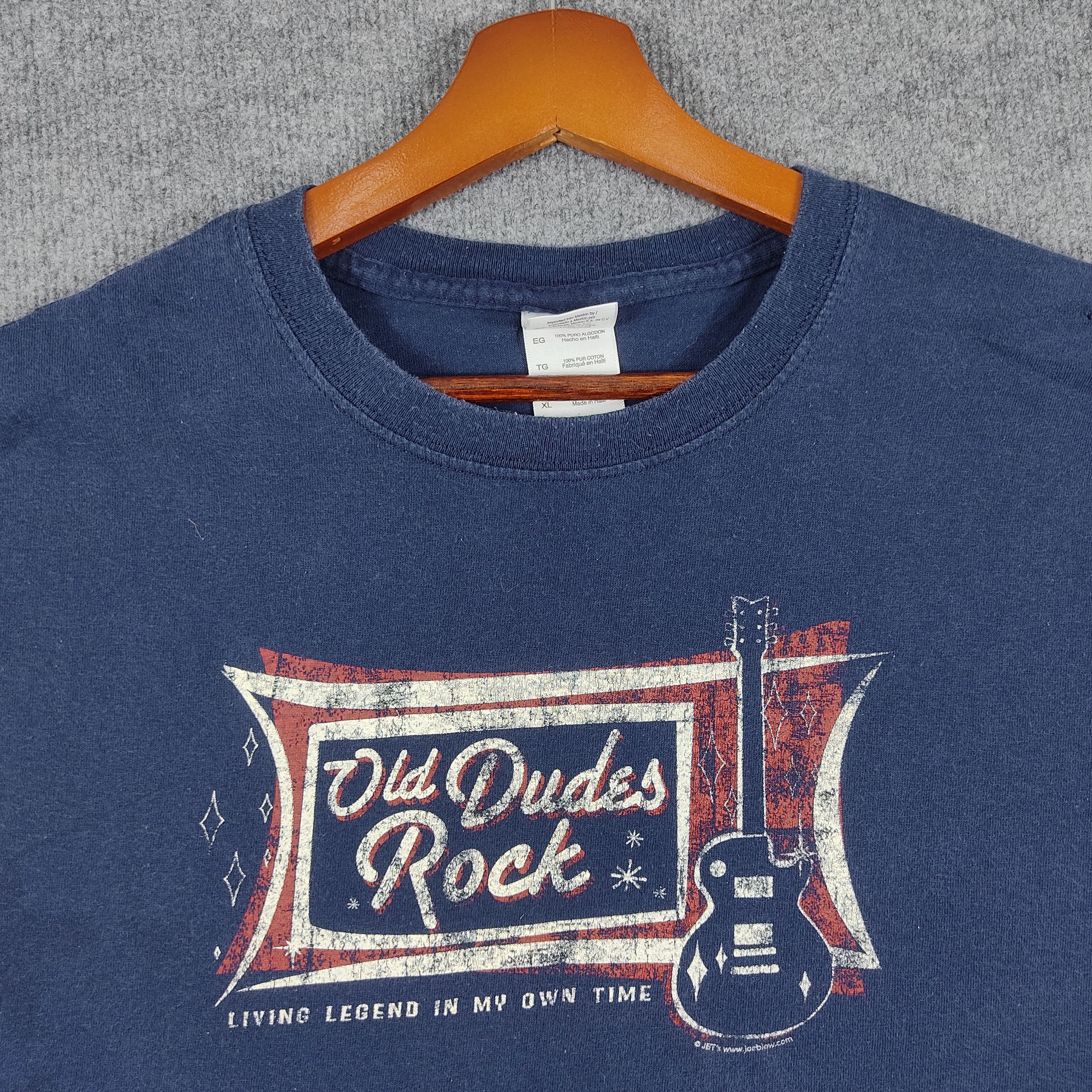 Band Tees × Vintage Vintage Jet Band Old Dudes Rock T Shirt Size US XL / EU 56 / 4 - 3 Thumbnail