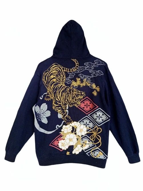 Sukajan Tiger Blossom Zipper Hoodie